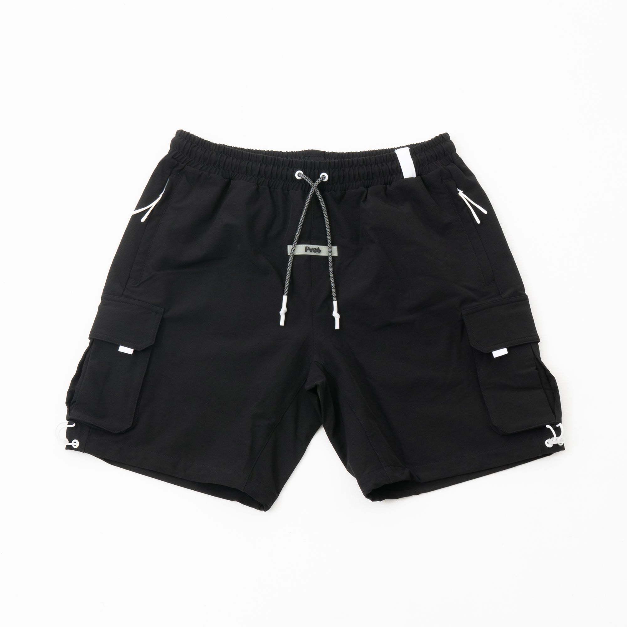 Pvot "Solitude" Cargo Shorts (Black)