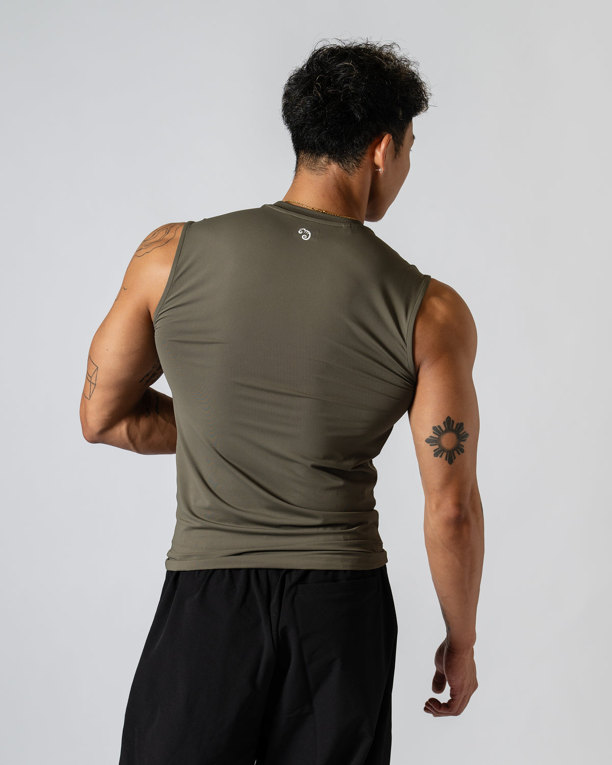 Pvot Athletic Compression Tank (Seal Moss)