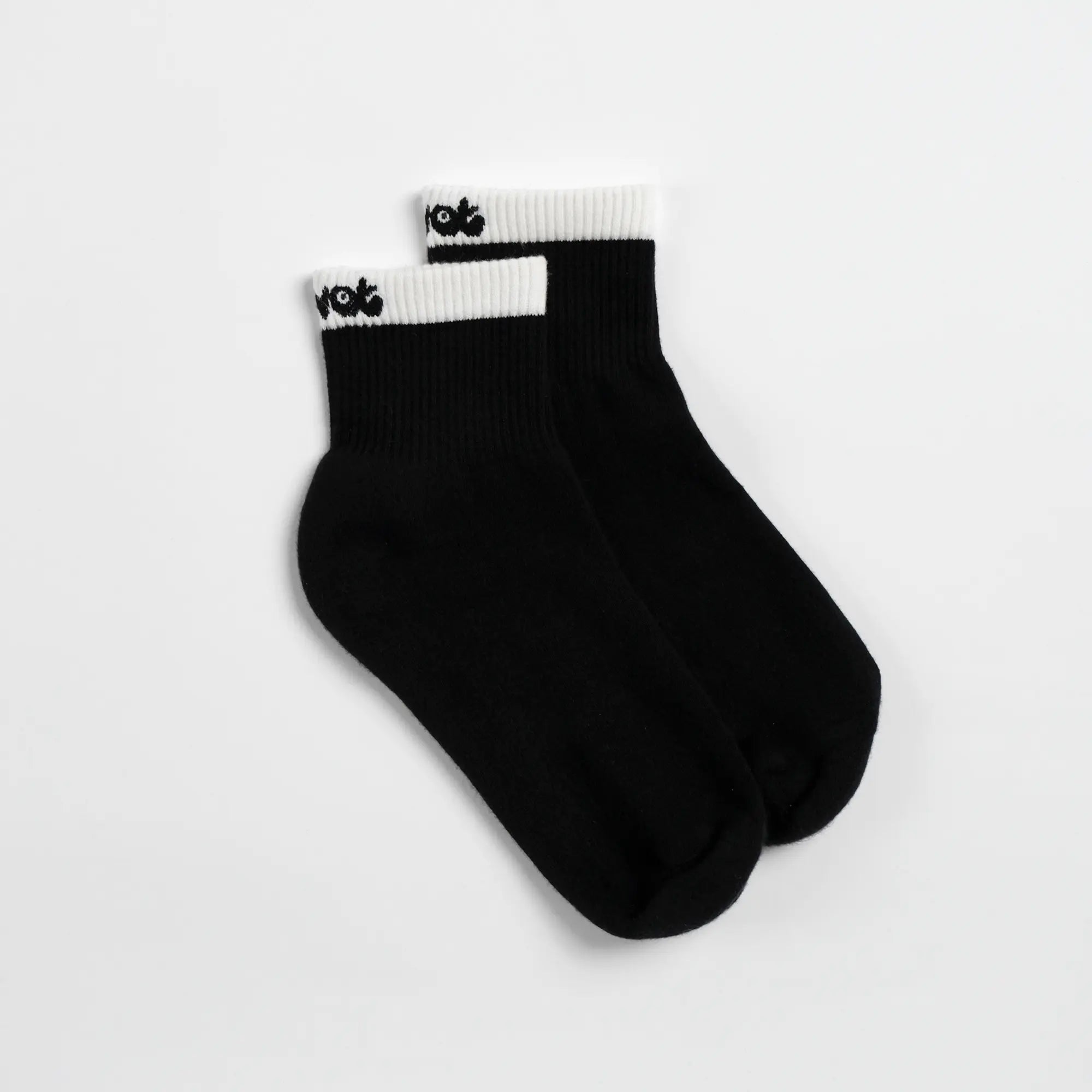 Pvot Mlatt Short Socks (Black - Ivory)