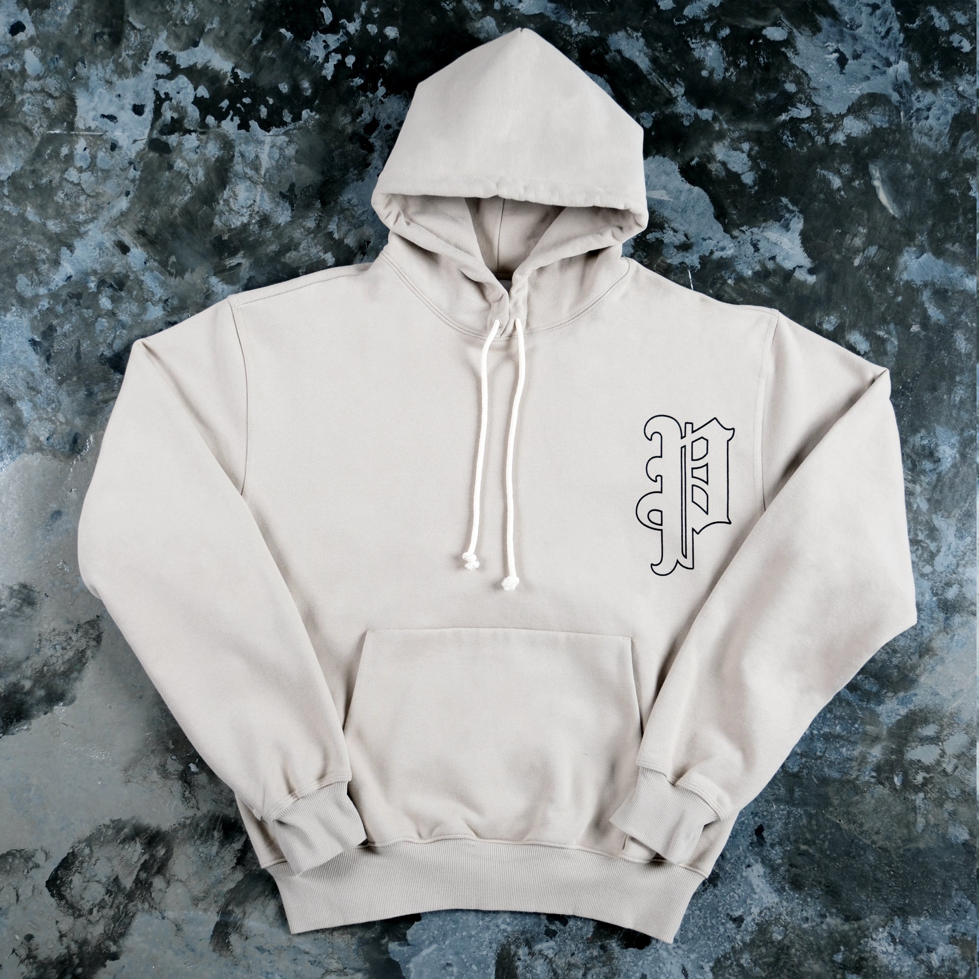 Privé Premium Logo Hoodie (Sesame / Black)