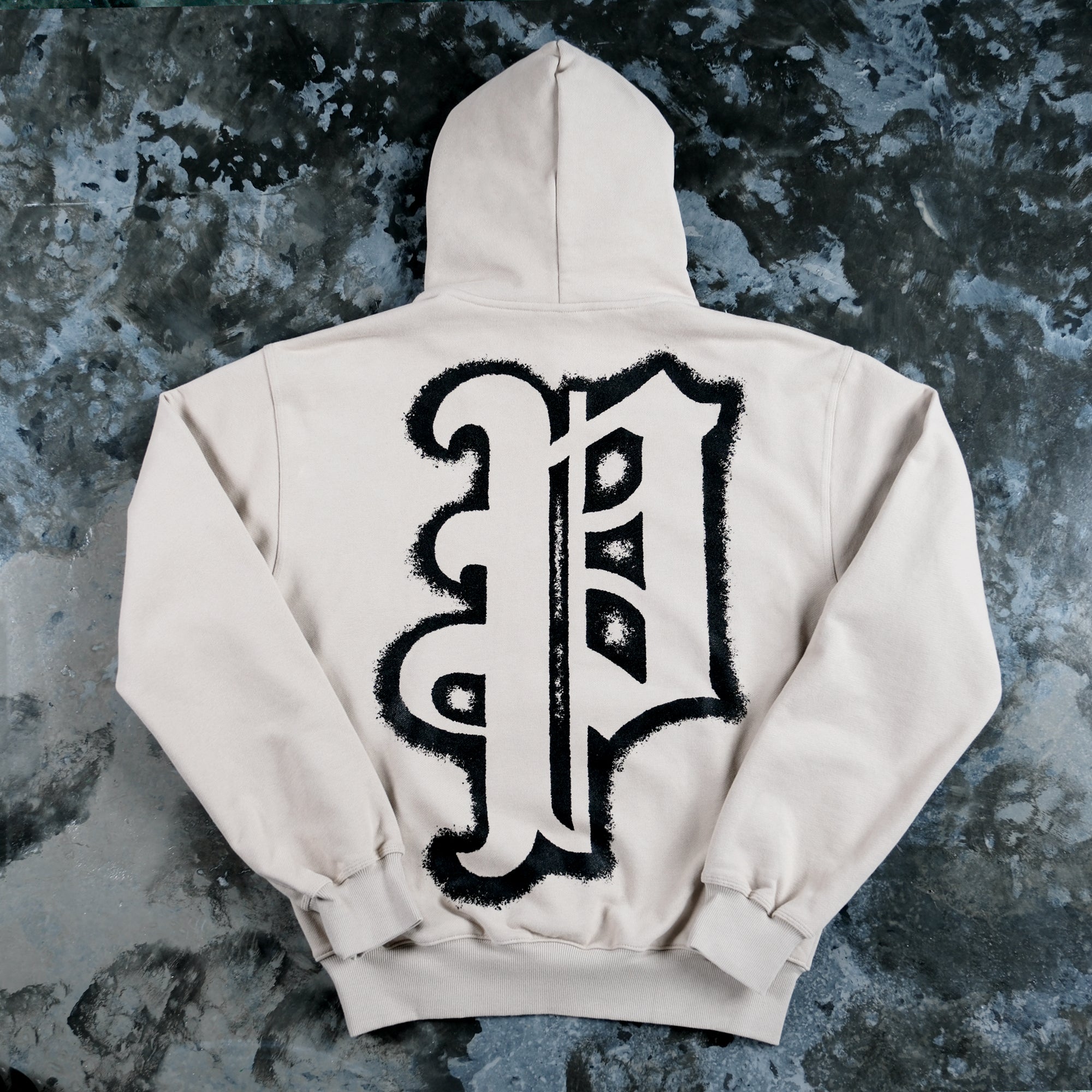 Privé Premium Logo Hoodie (Sesame / Black)