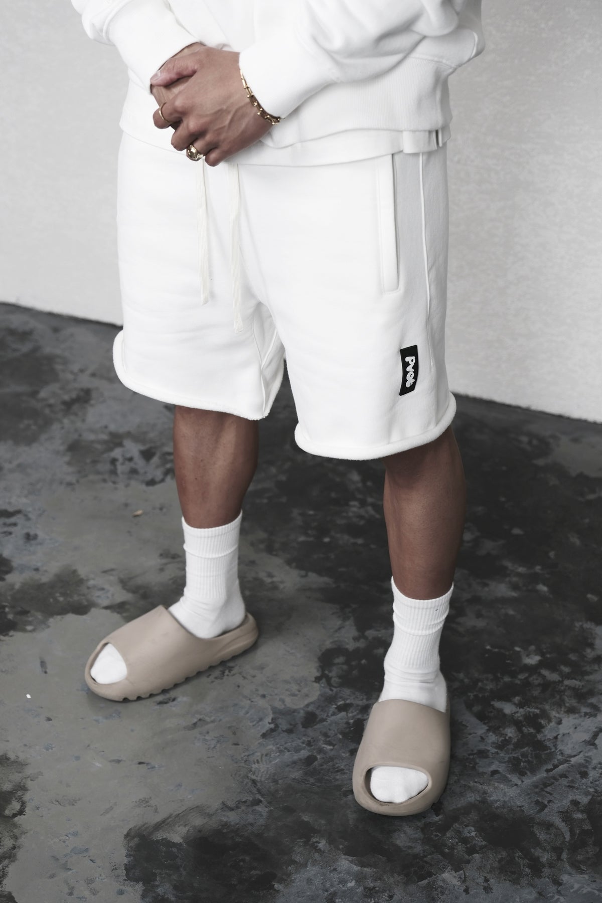 Pvot Sweat Shorts Ver.2 (White)