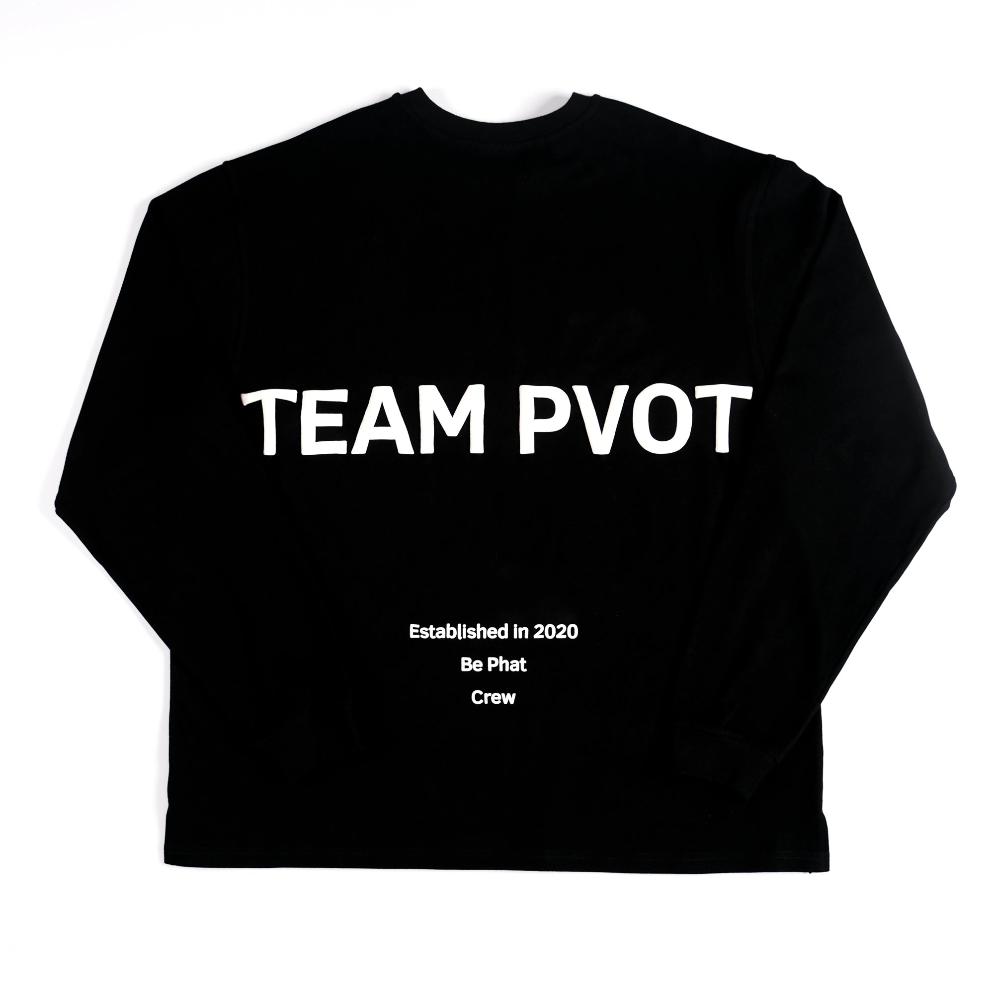 TEAM PVOT Logo Long Sleeve T-Shirts (Black)