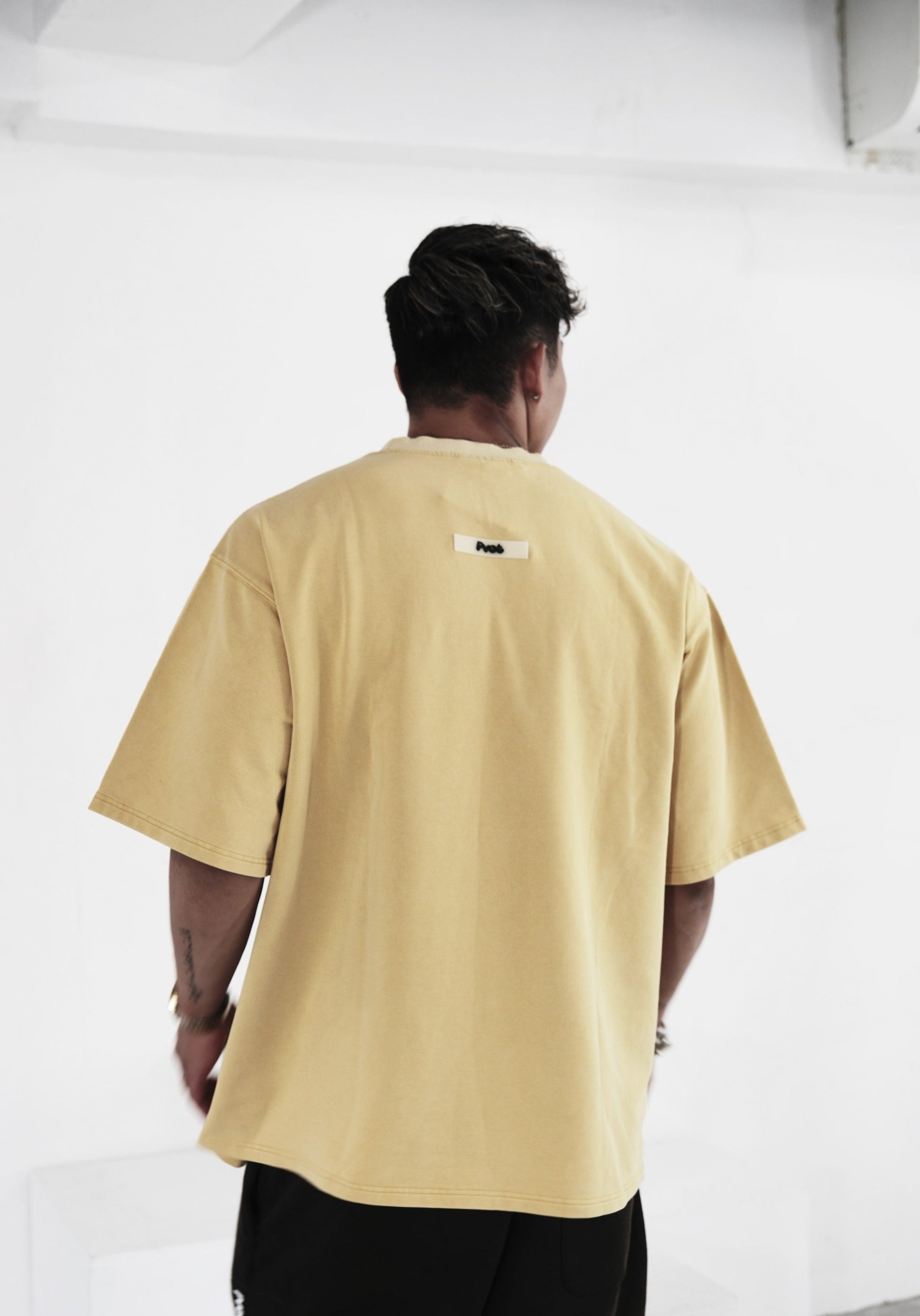 "Solitude" Over Sized T-Shirts (Washed Yellow)
