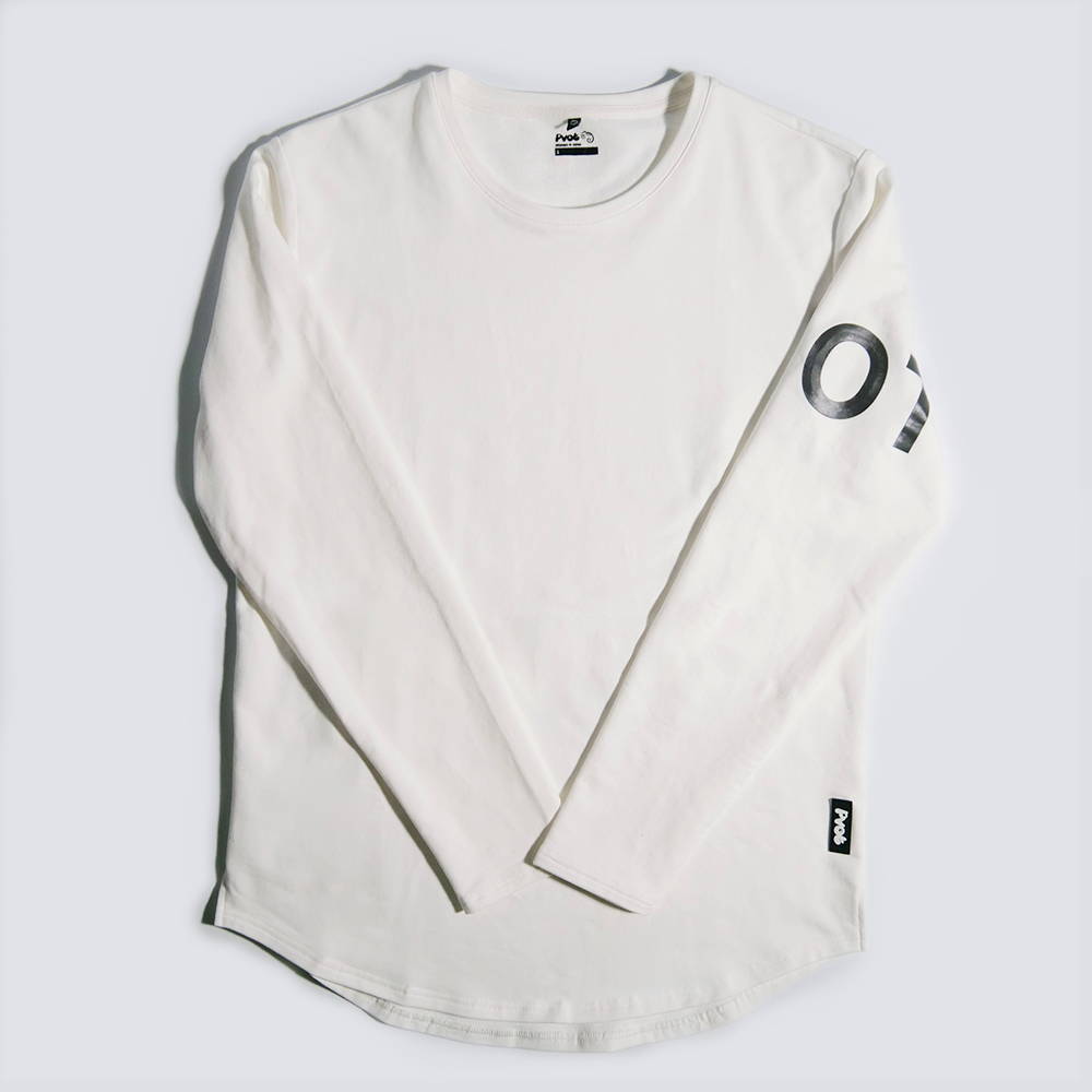 Pvot Street Long Sleeve T-shirts (White)