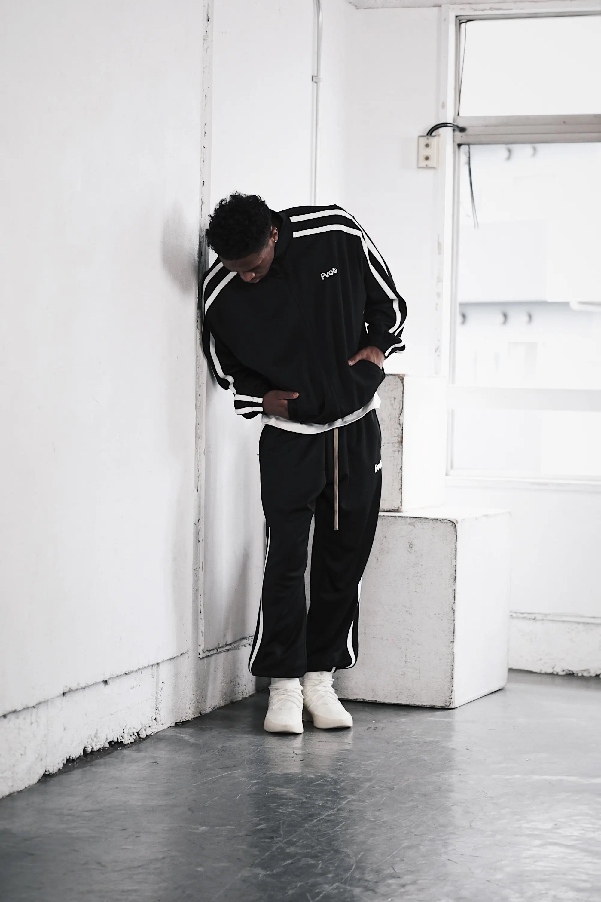 Pvot "02" Jersey Track Jacket (Black)