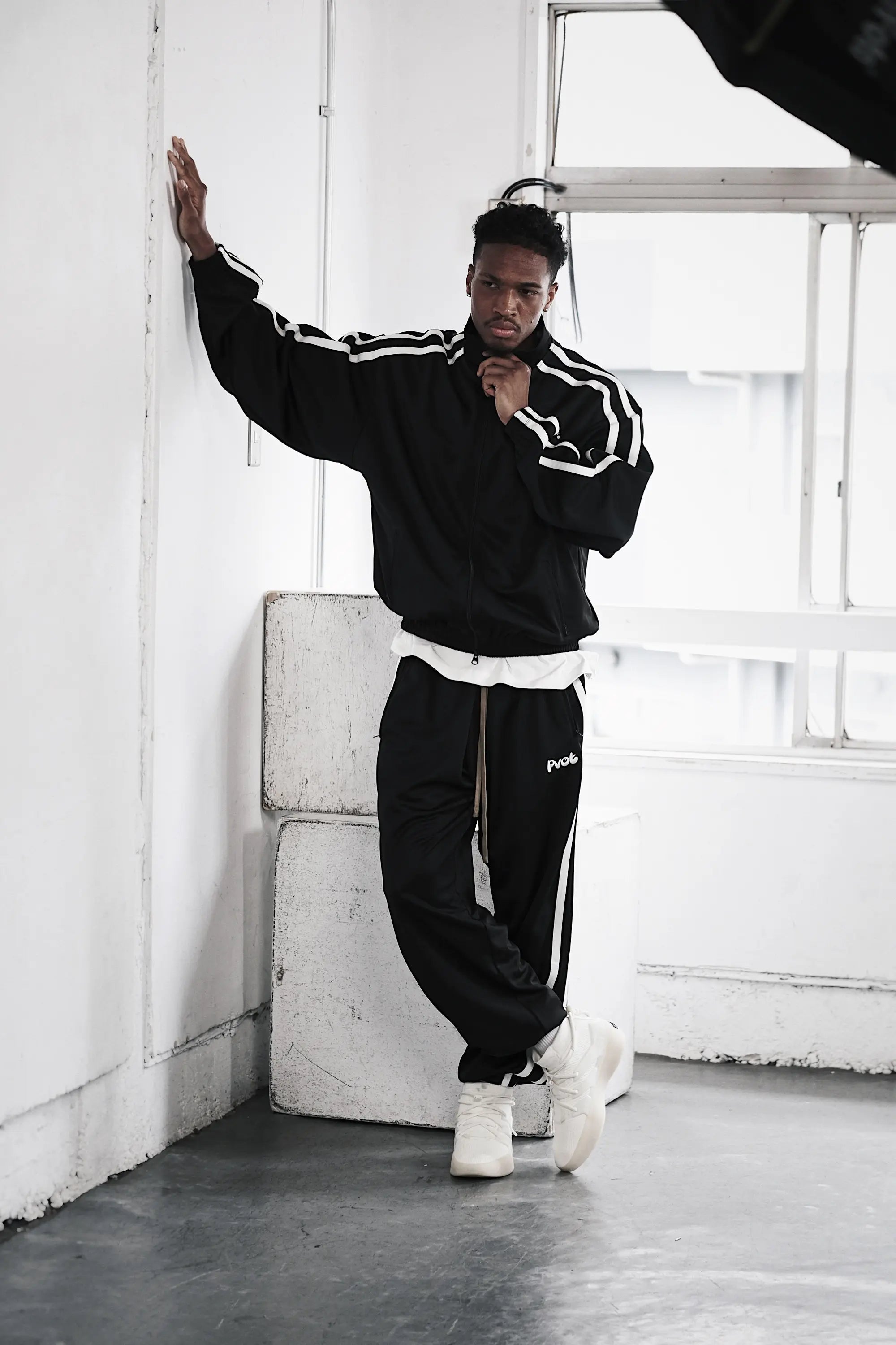 Pvot "02" Jersey Track Jacket (Black)