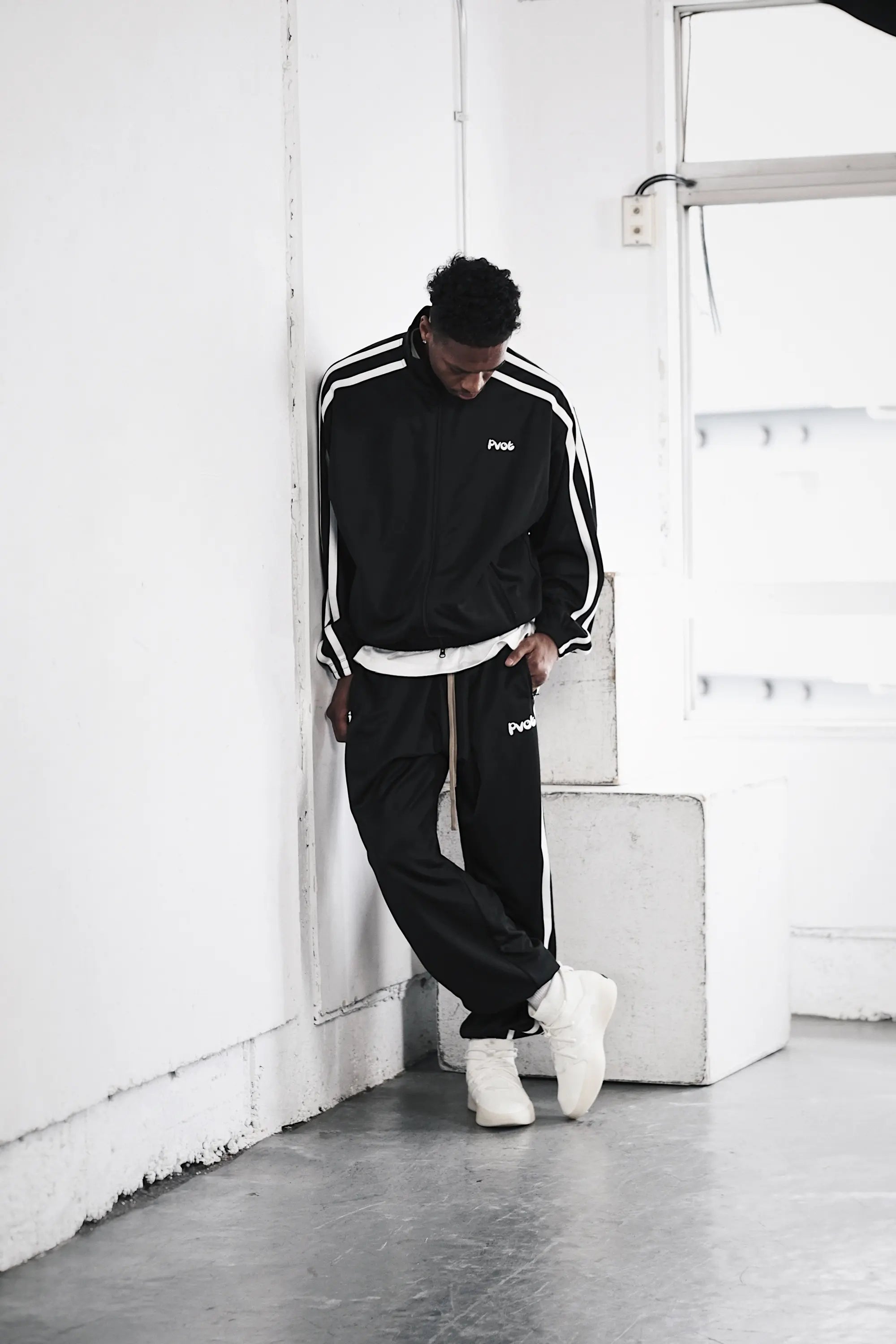 Pvot "02" Jersey Track Jacket (Black)