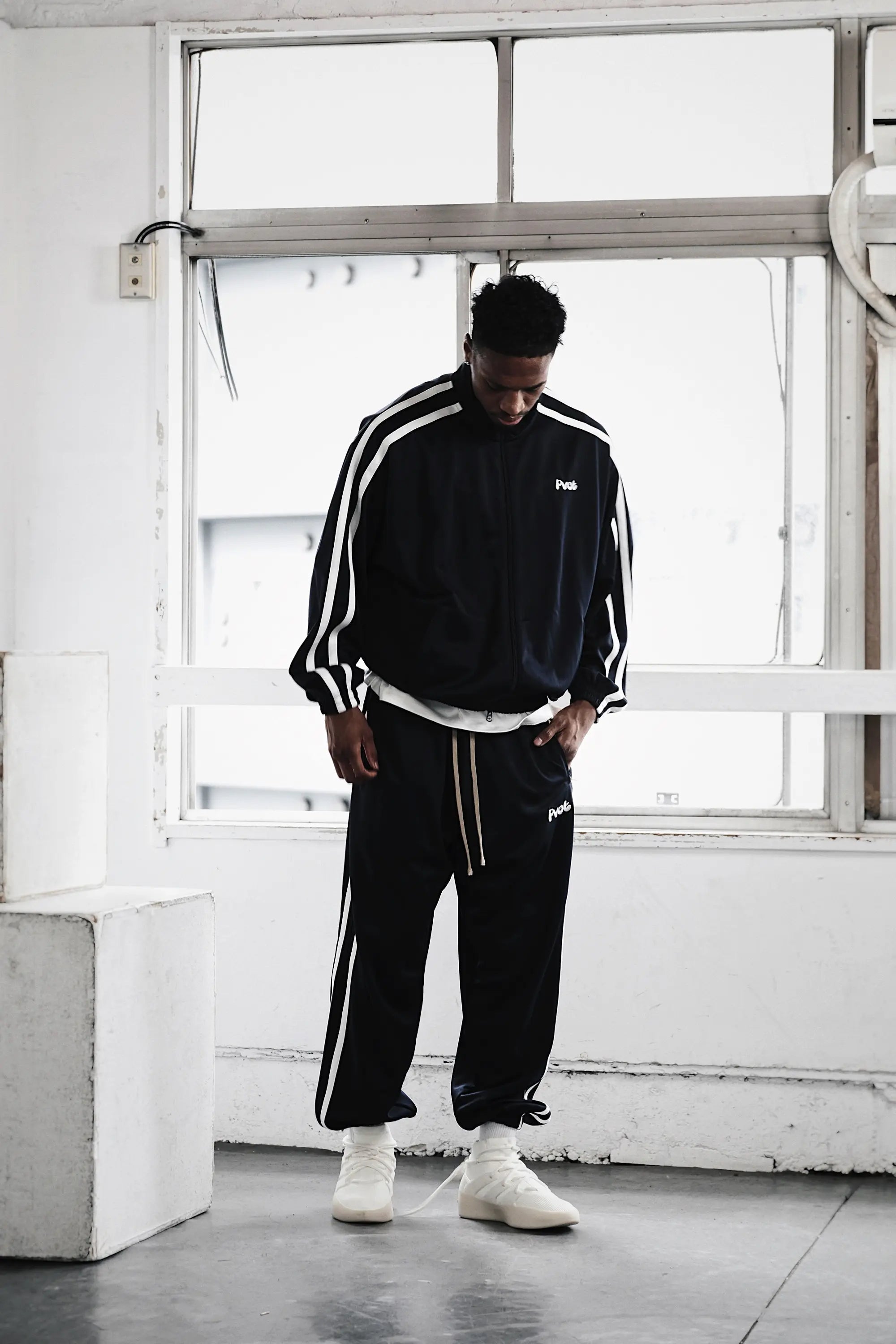 Pvot "02" Jersey Track Jacket (Dark Navy)