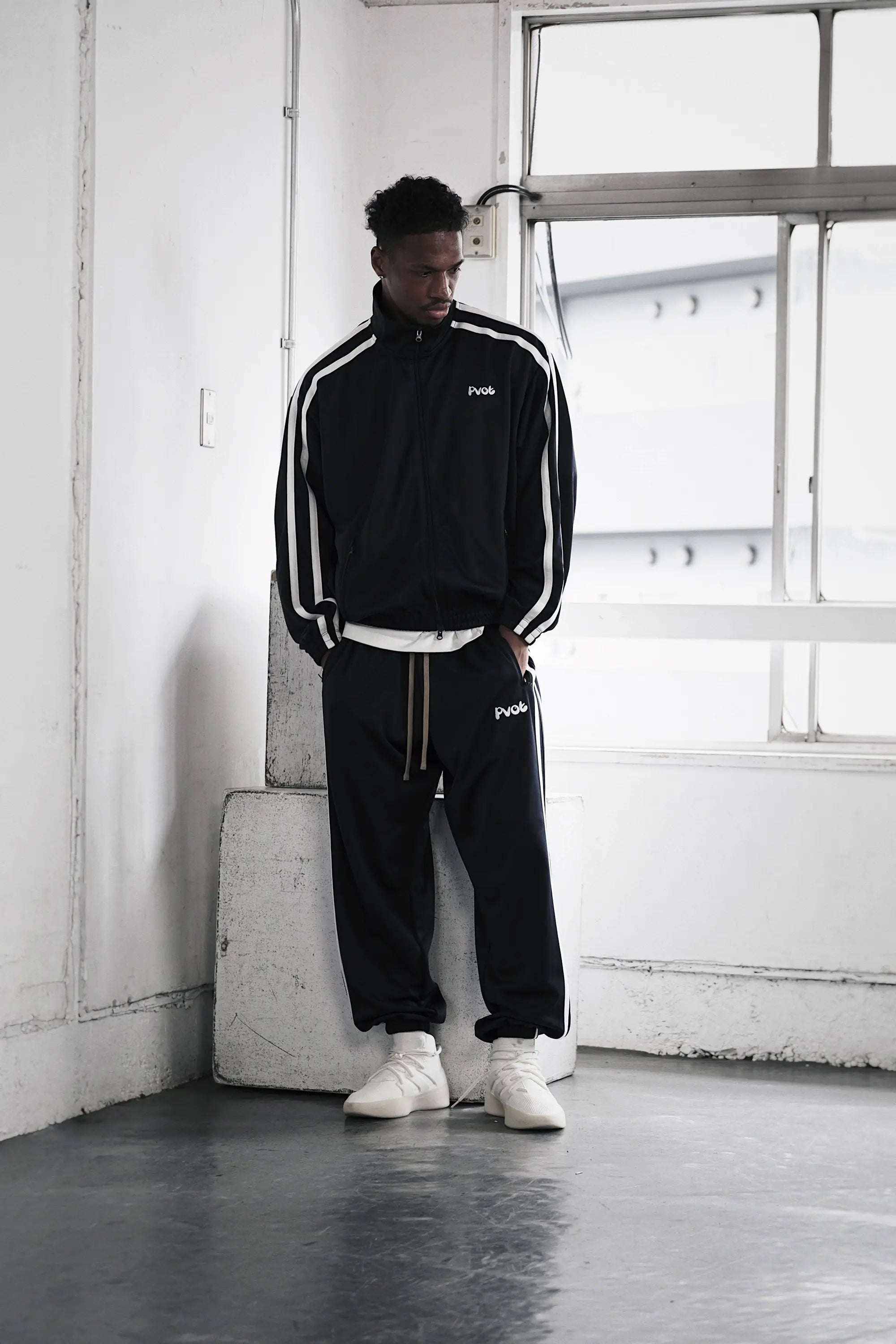 Pvot "02" Jersey Track Jacket (Dark Navy)