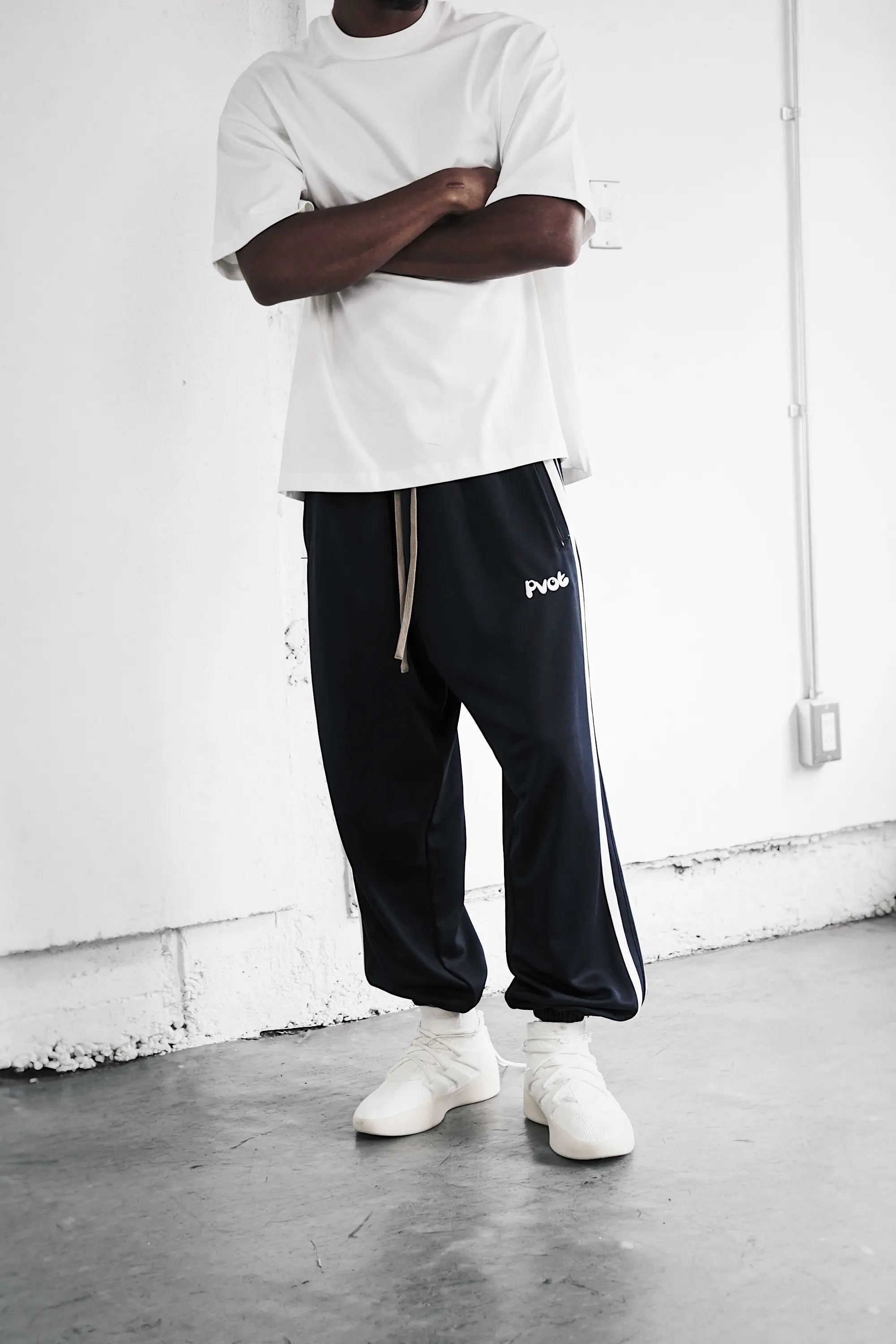 Pvot "02" Jersey Track Jogger Pants (Dark Navy)