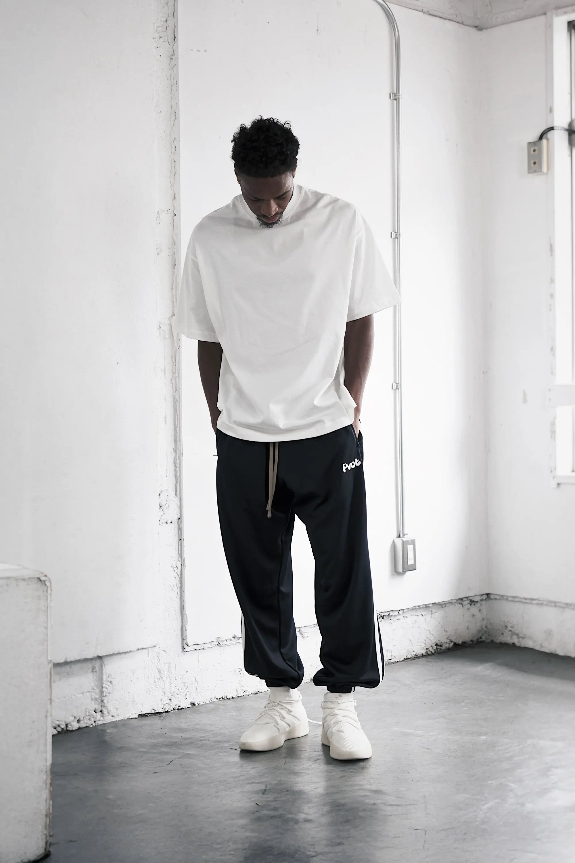 Pvot "02" Jersey Track Jogger Pants (Dark Navy)