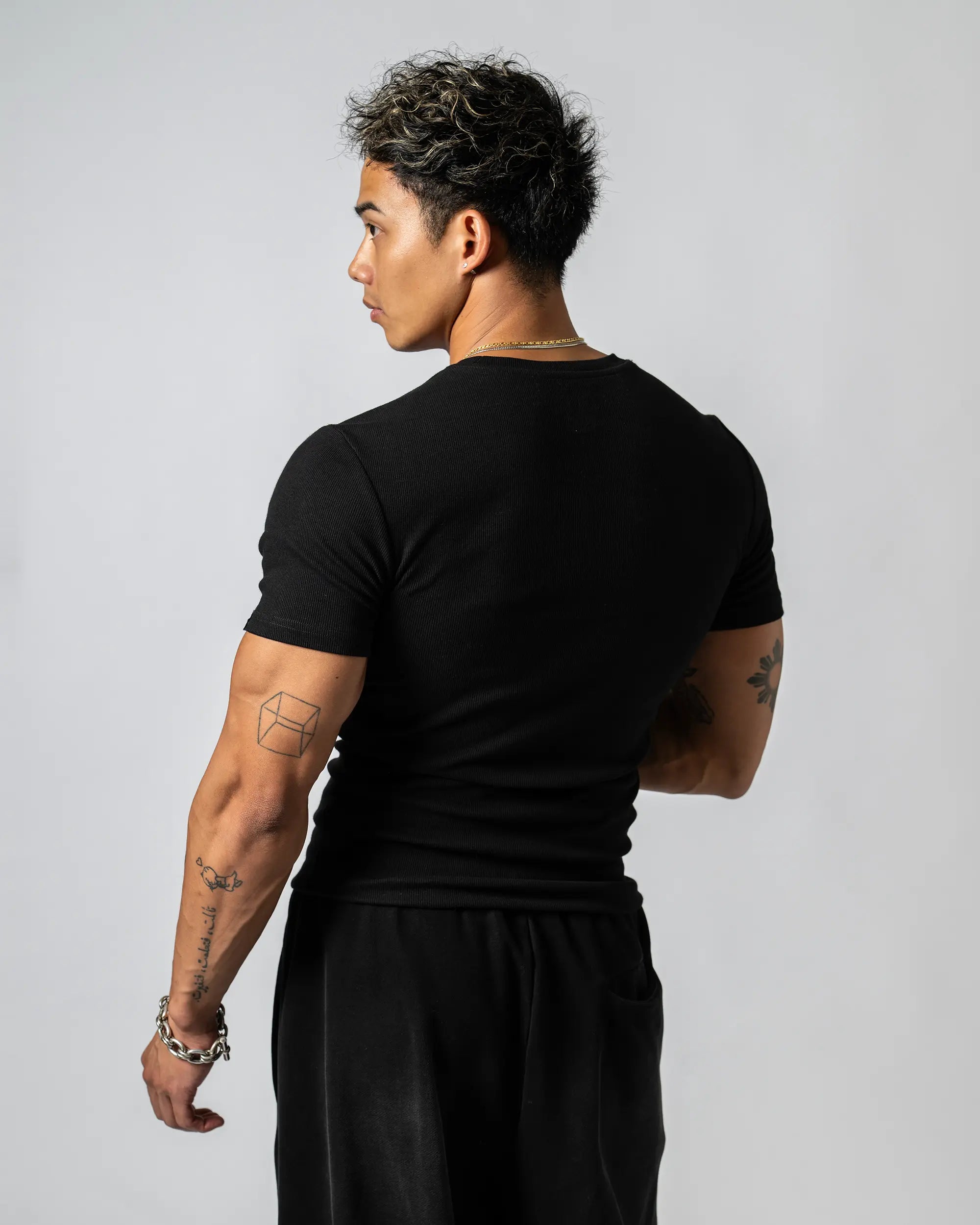 Pvot Muscle Rib T-Shirts (Black)