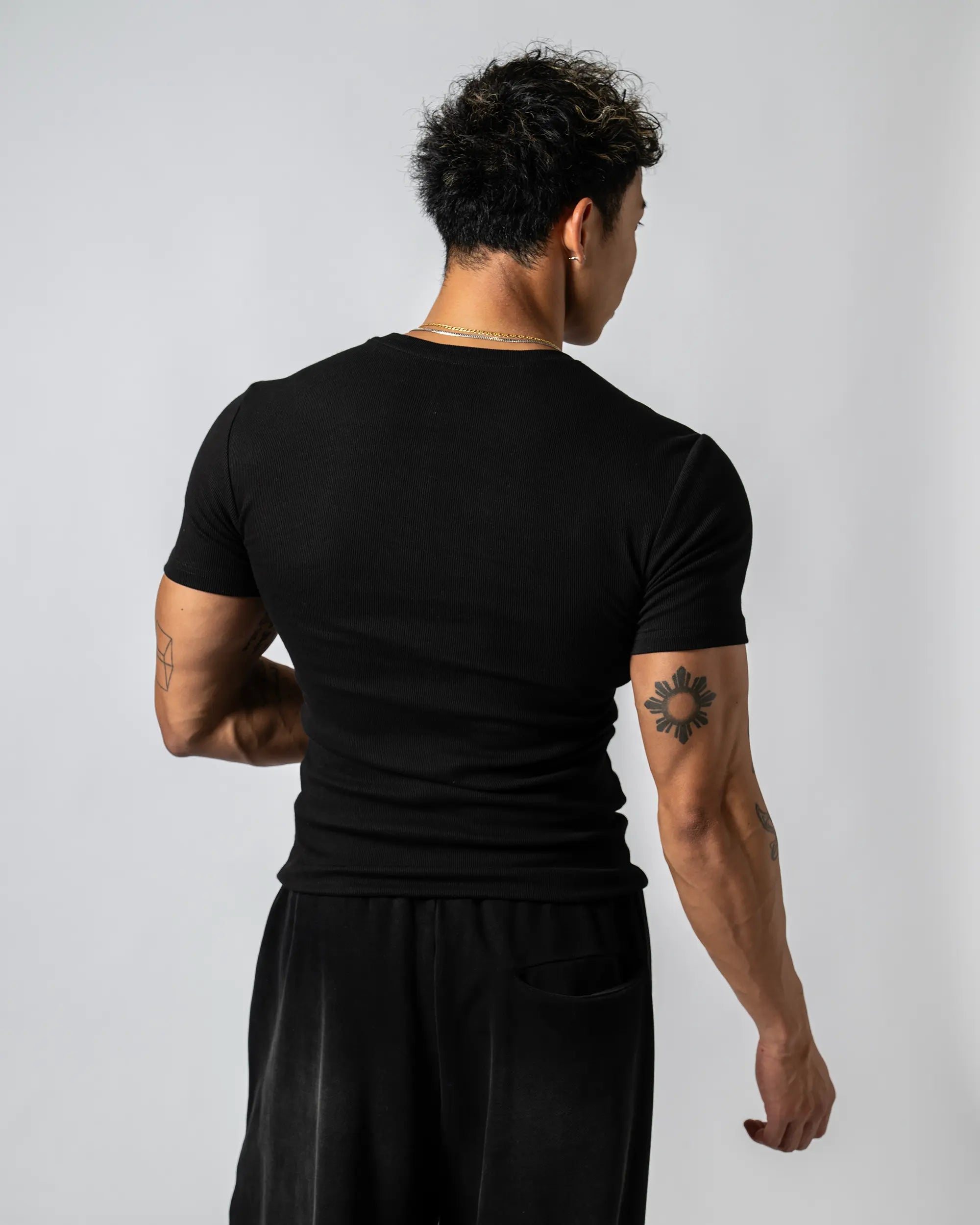 Pvot Muscle Rib T-Shirts (Black)