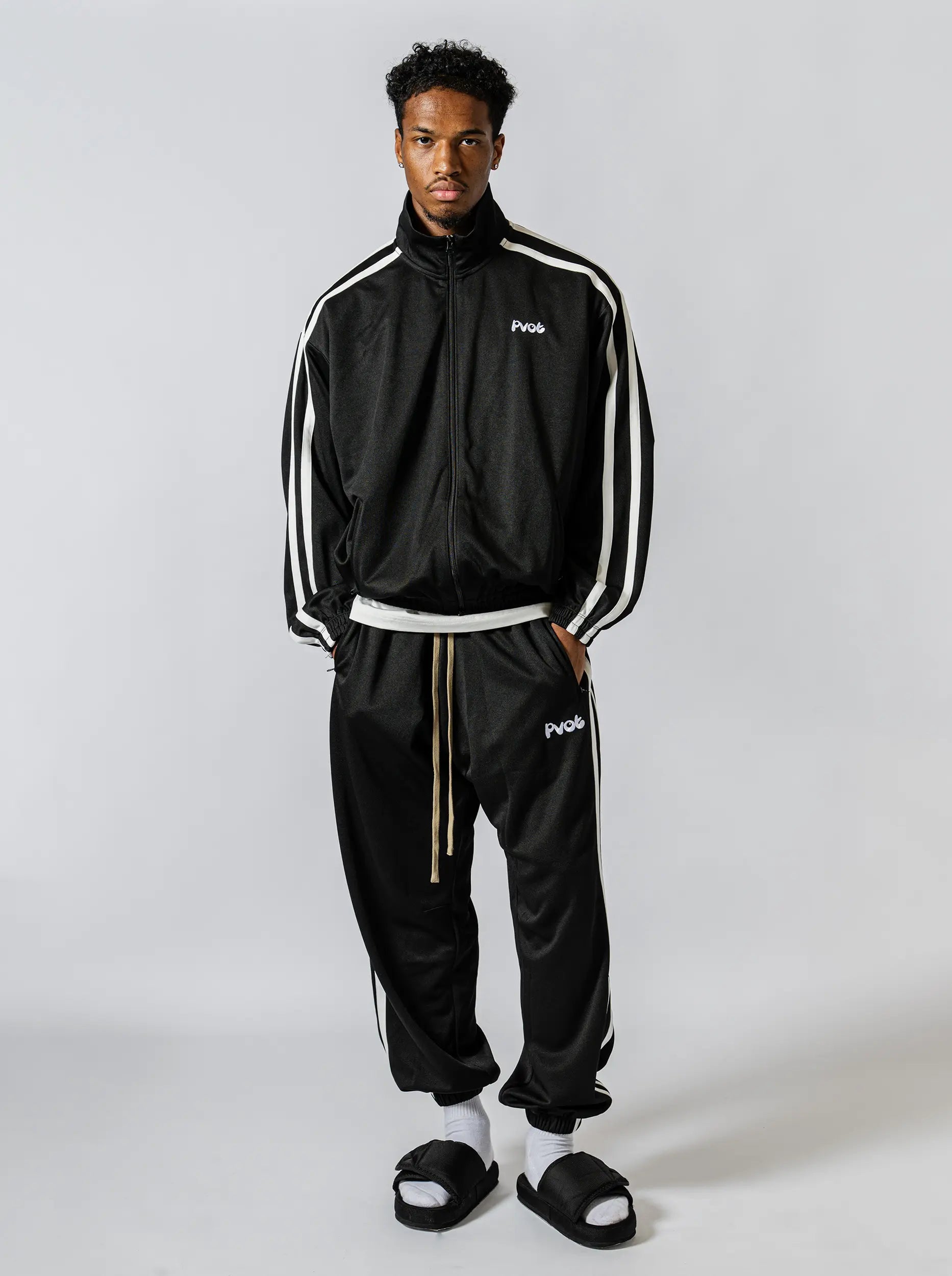Pvot "02" Jersey Track Jacket (Black)
