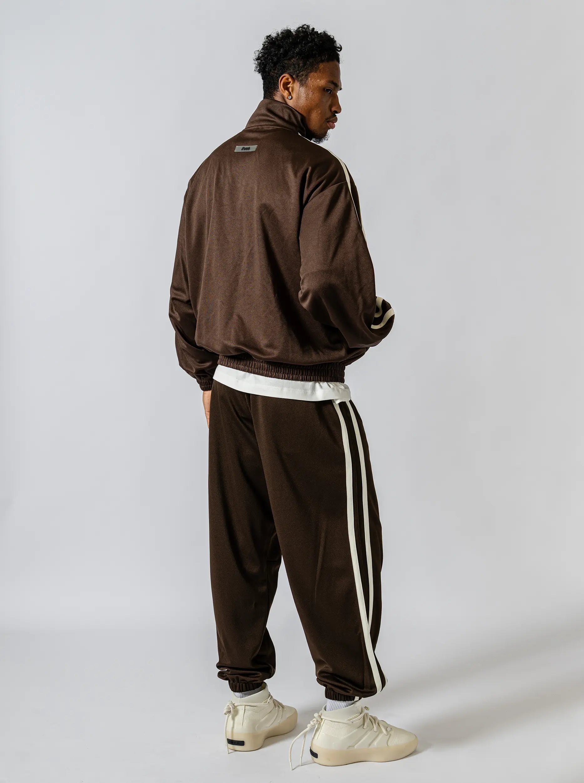 Pvot "02" Jersey Track Jacket (Charcoal Brown)