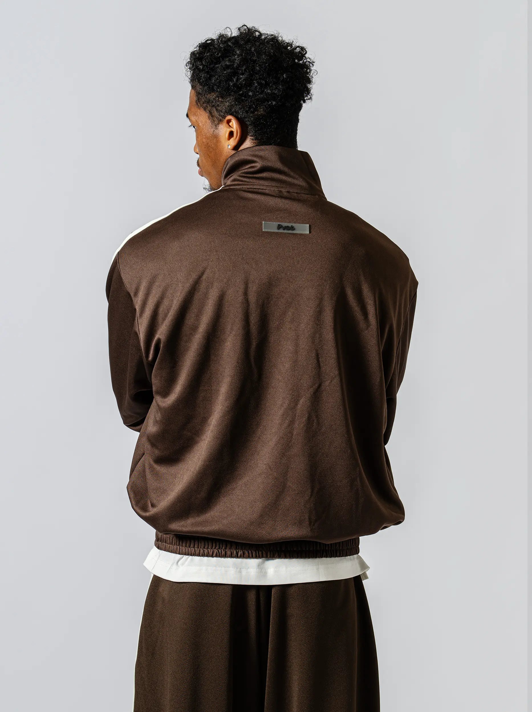 Pvot "02" Jersey Track Jacket (Charcoal Brown)