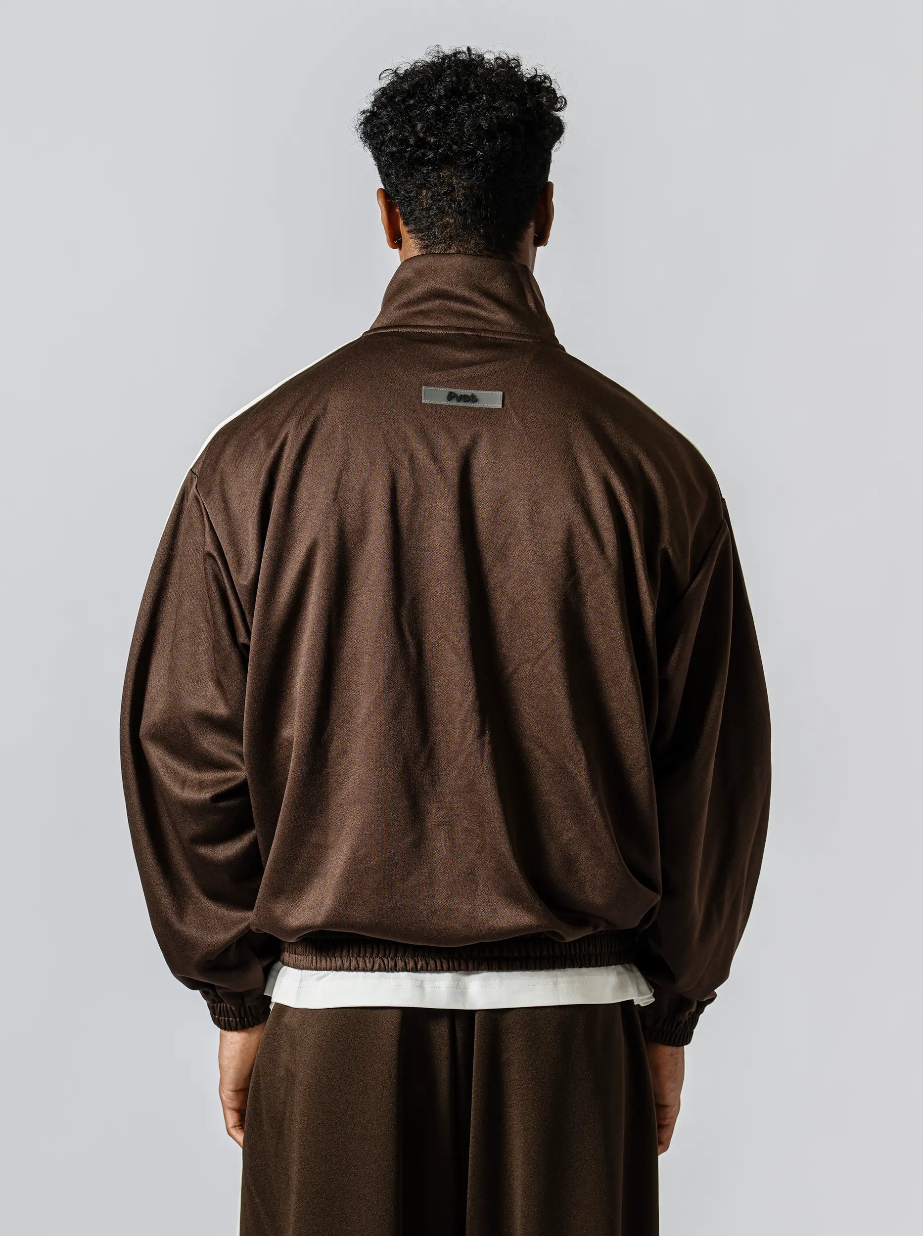Pvot "02" Jersey Track Jacket (Charcoal Brown)