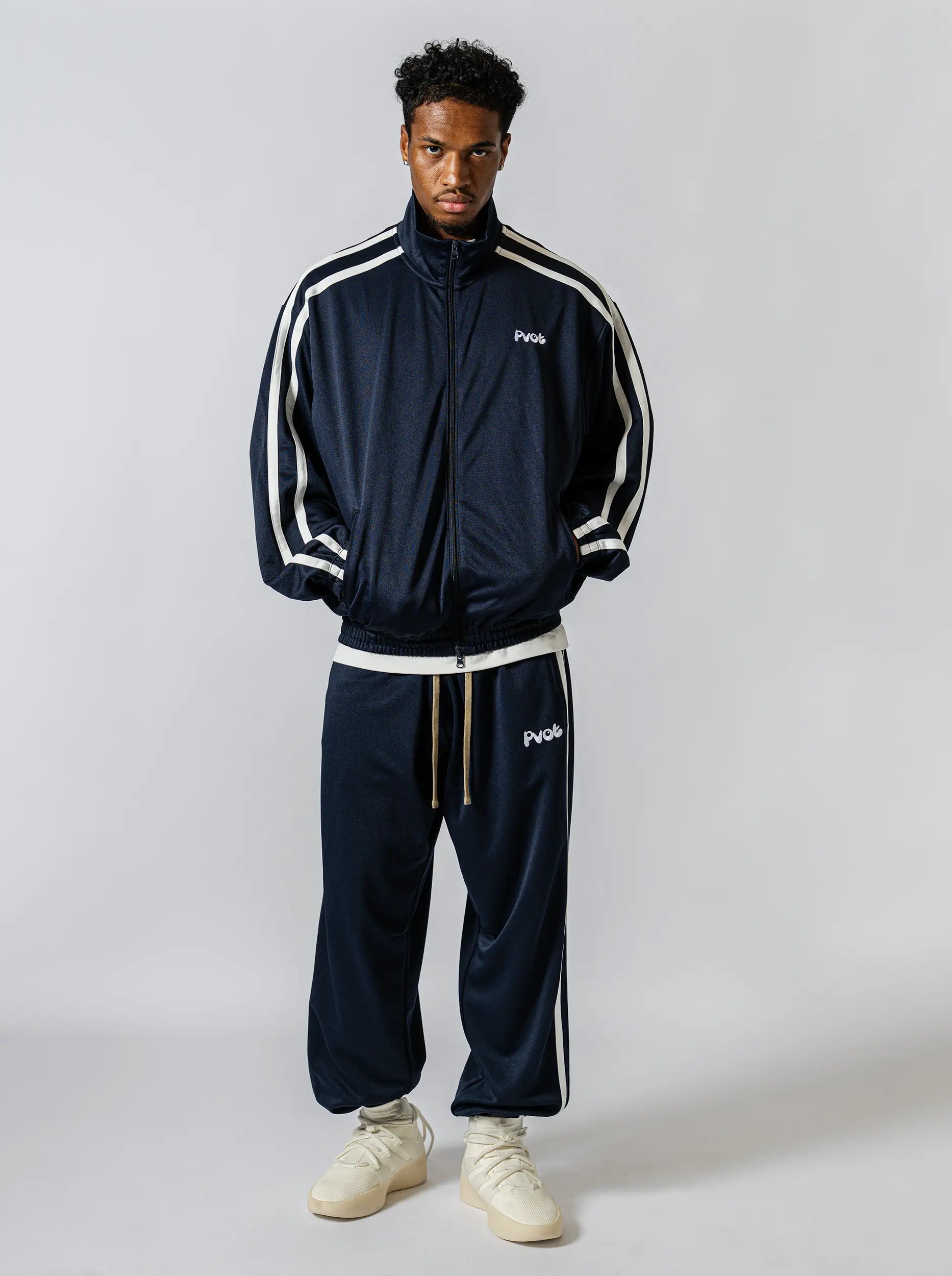 Pvot "02" Jersey Track Jacket (Dark Navy)