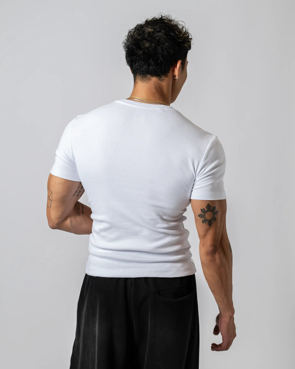 Pvot Muscle Rib T-Shirts (White)