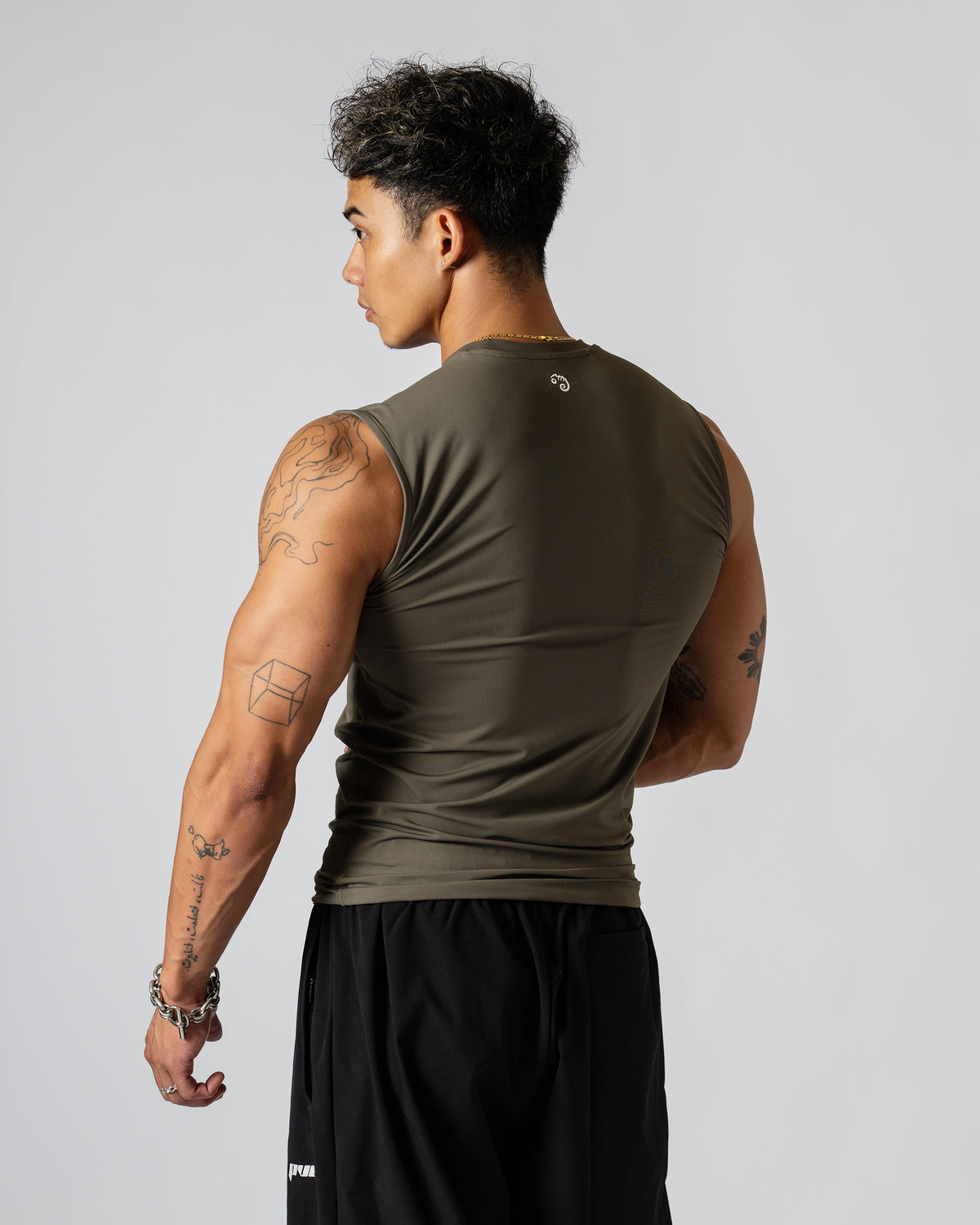Pvot Athletic Compression Tank (Seal Moss)