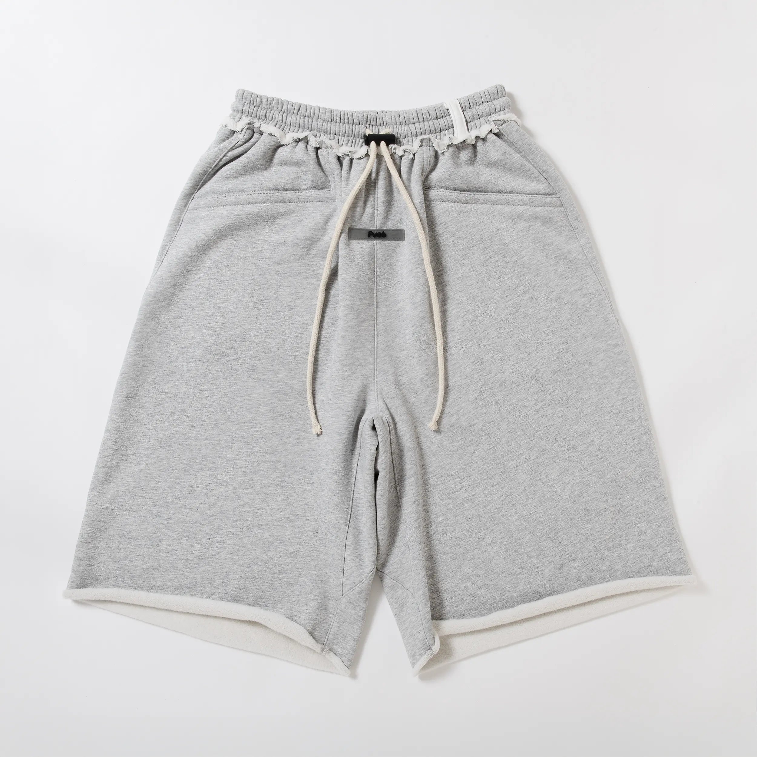 Pvot "Buff'd" Wide Sweat Shorts (Marble Gray)