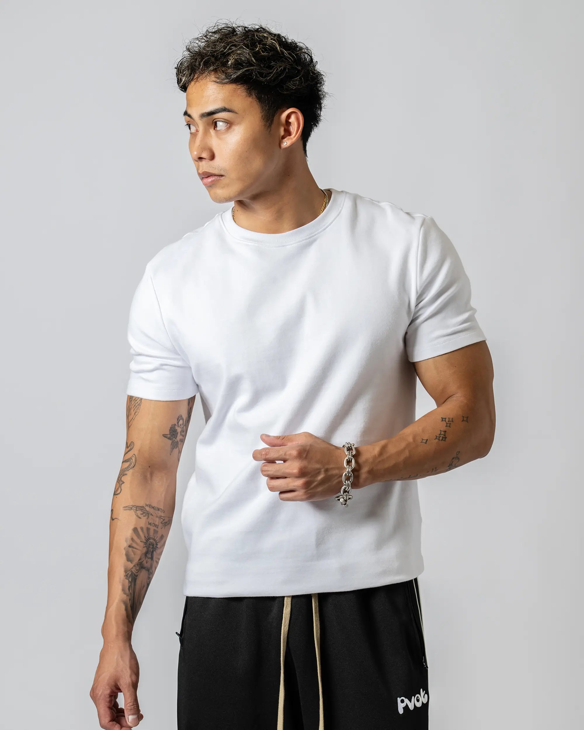 Pvot Flex Weight Athleisure T-Shirts (Off White)