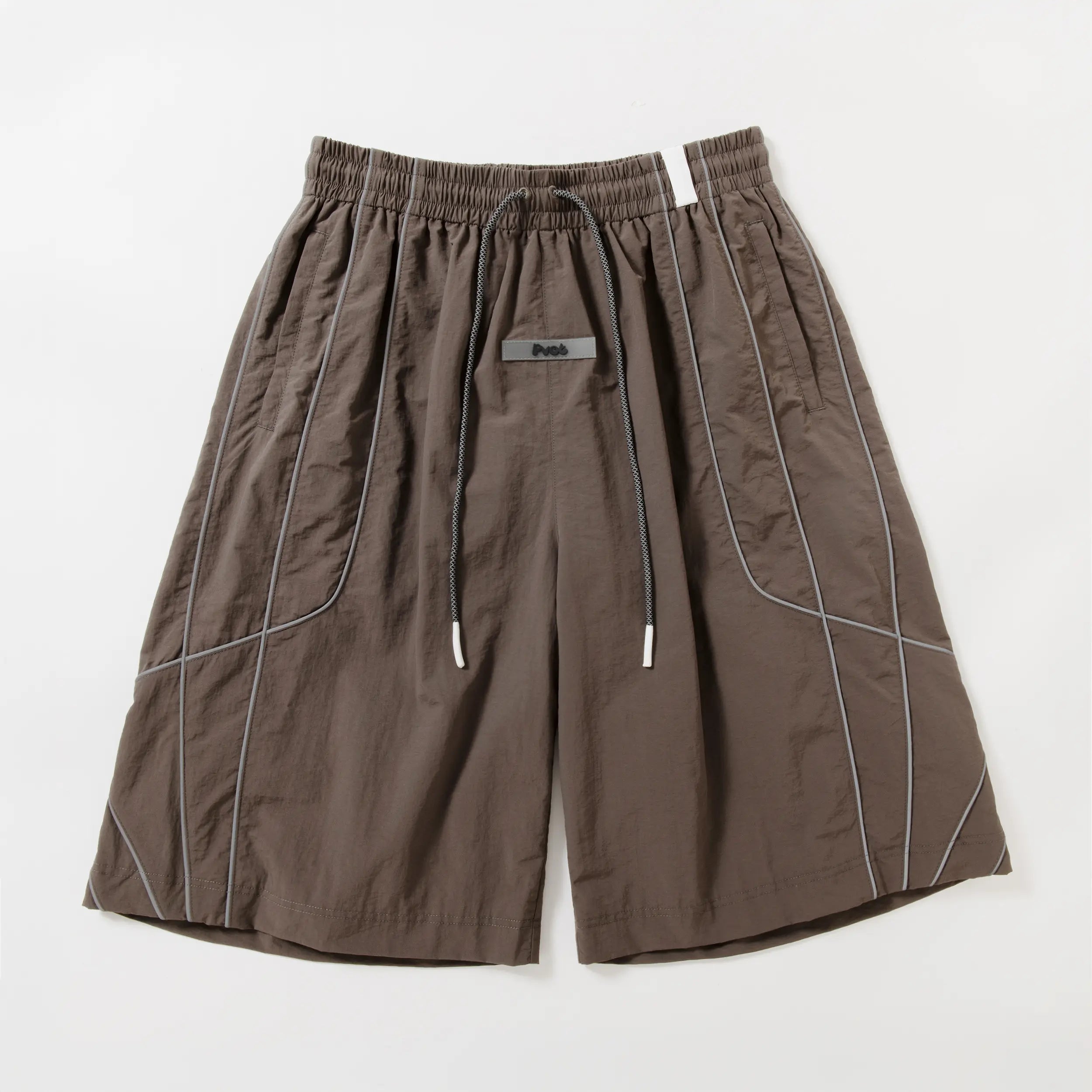 Pvot "Volux" Ref-Wide Nylon Shorts (Dust Charcoal)