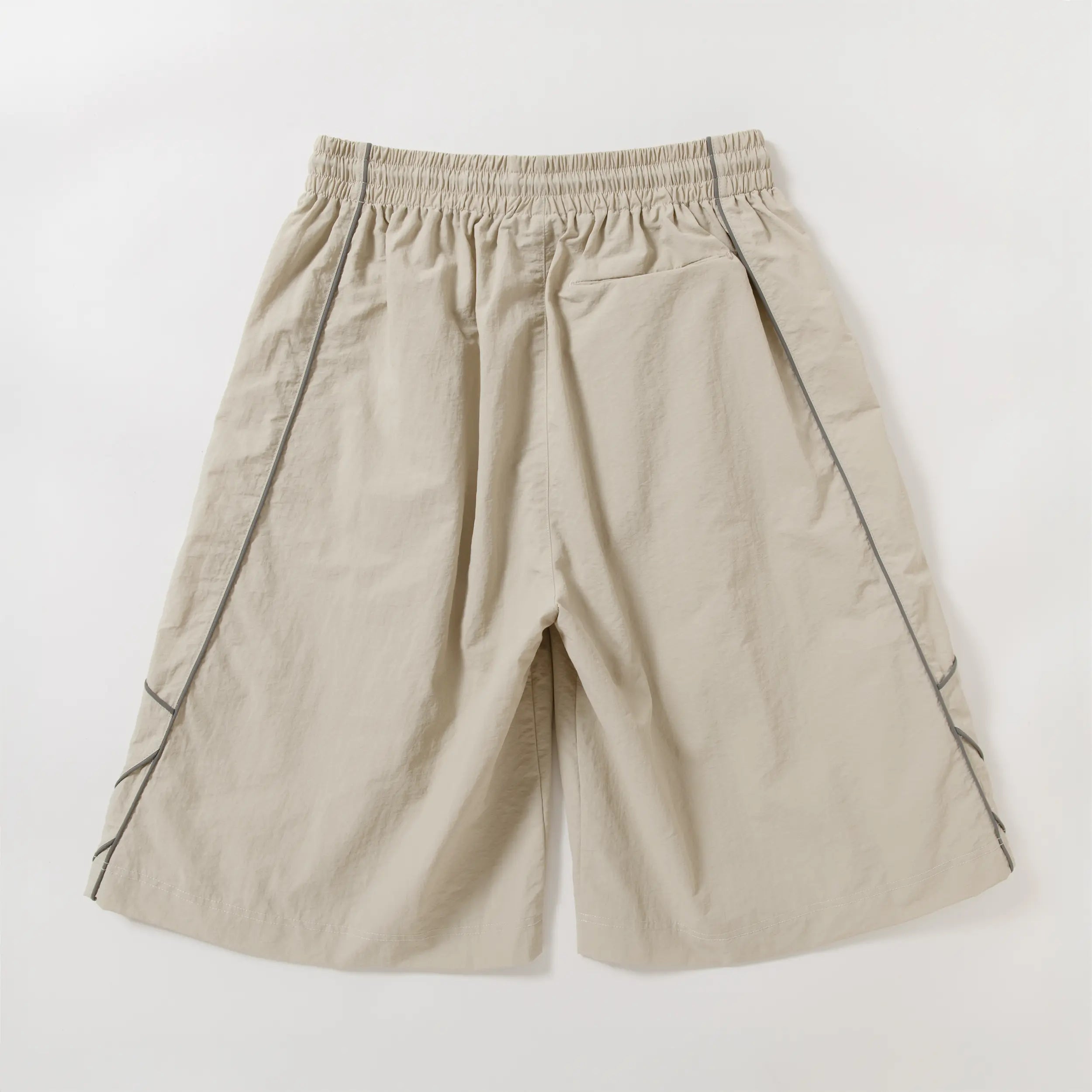 Pvot "Volux" Ref-Wide Nylon Shorts (Dust Ivory)