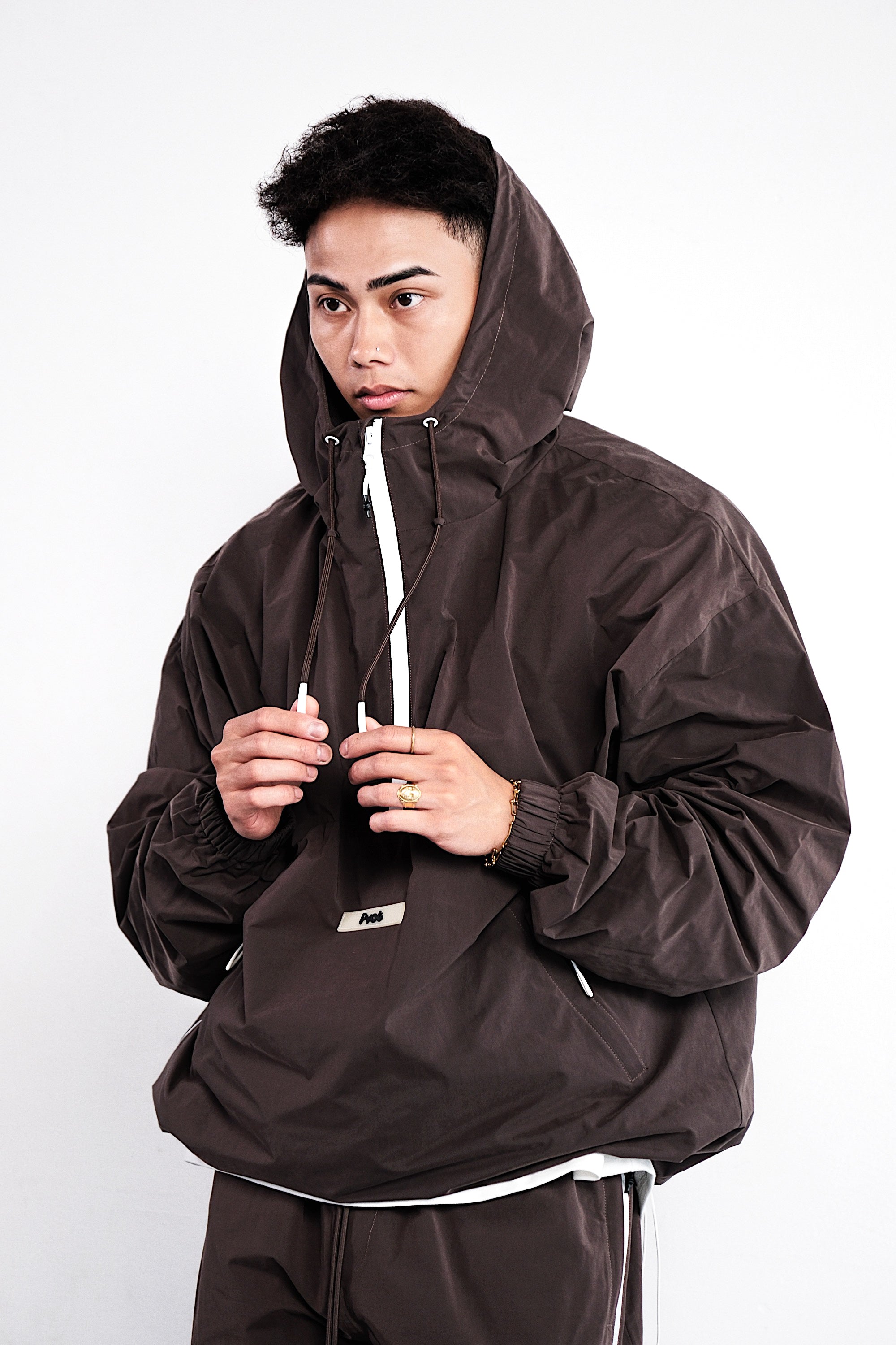 Pvot Anorak Premium Nylon Jacket (Charcoal Gray)