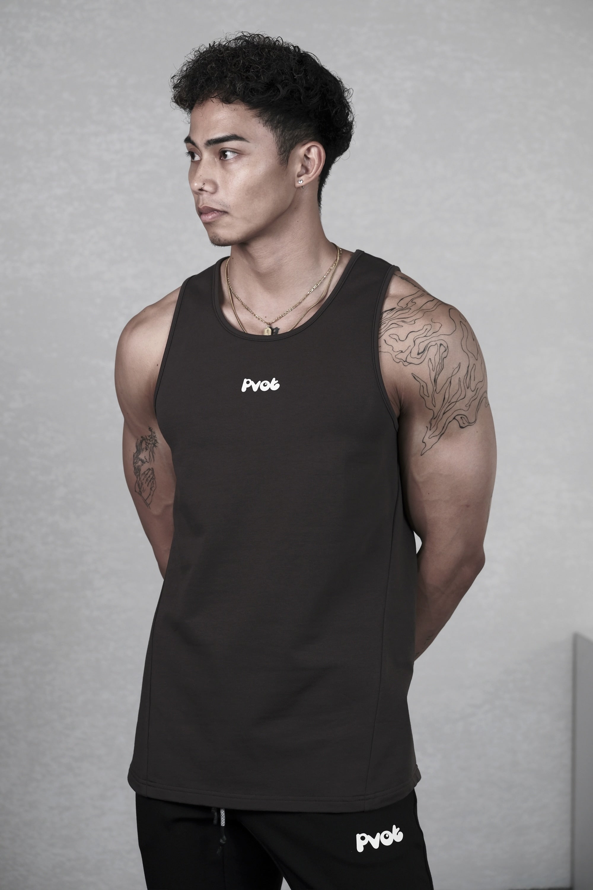 Pvot Athleisure Basic Tank (Dark Gray)