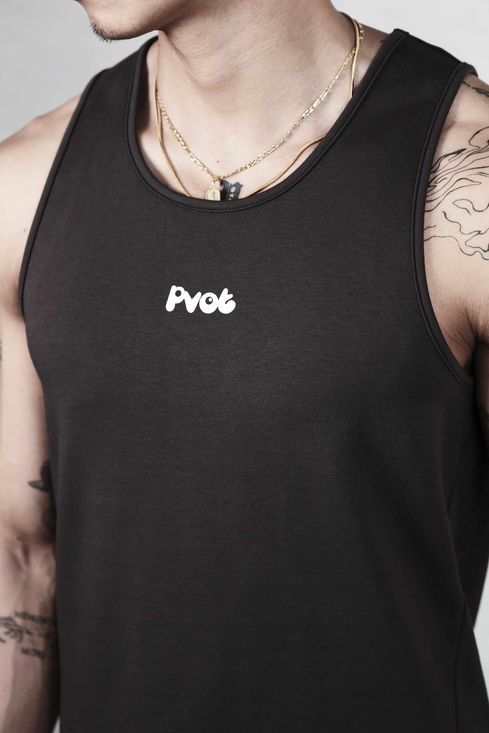 Pvot Athleisure Basic Tank (Dark Gray)