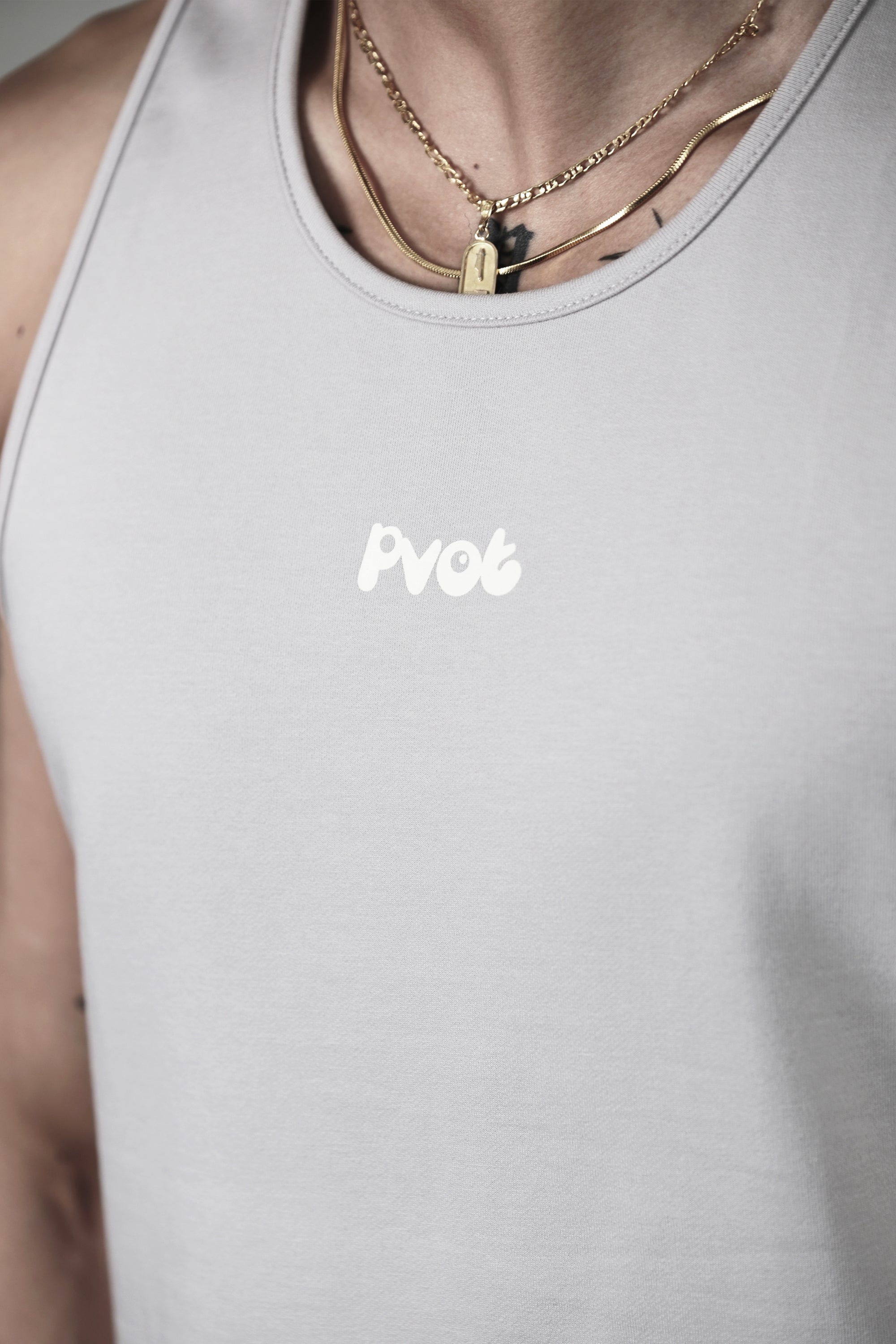 Pvot Athleisure Basic Tank (Light Gray)