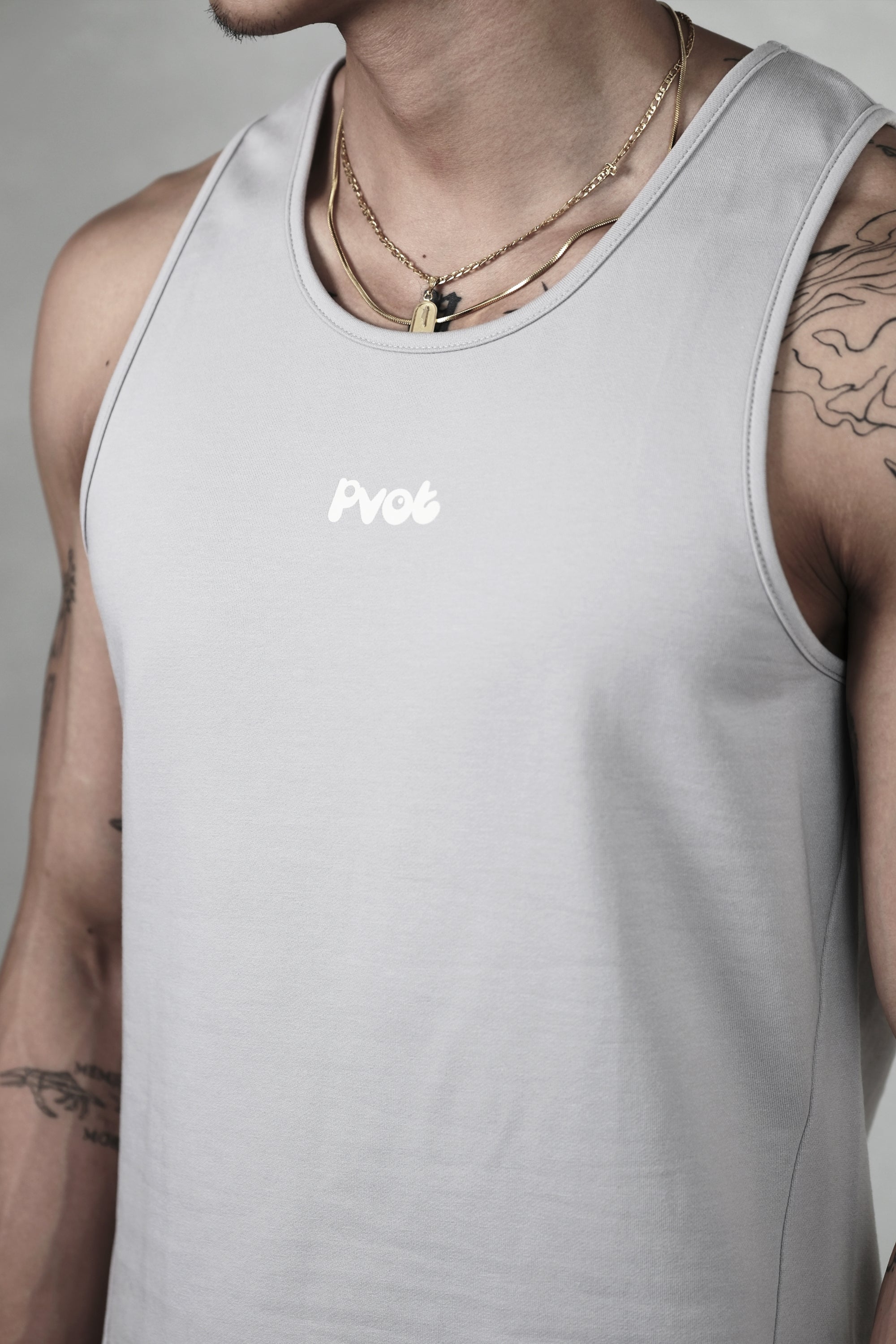 Pvot Athleisure Basic Tank (Light Gray)