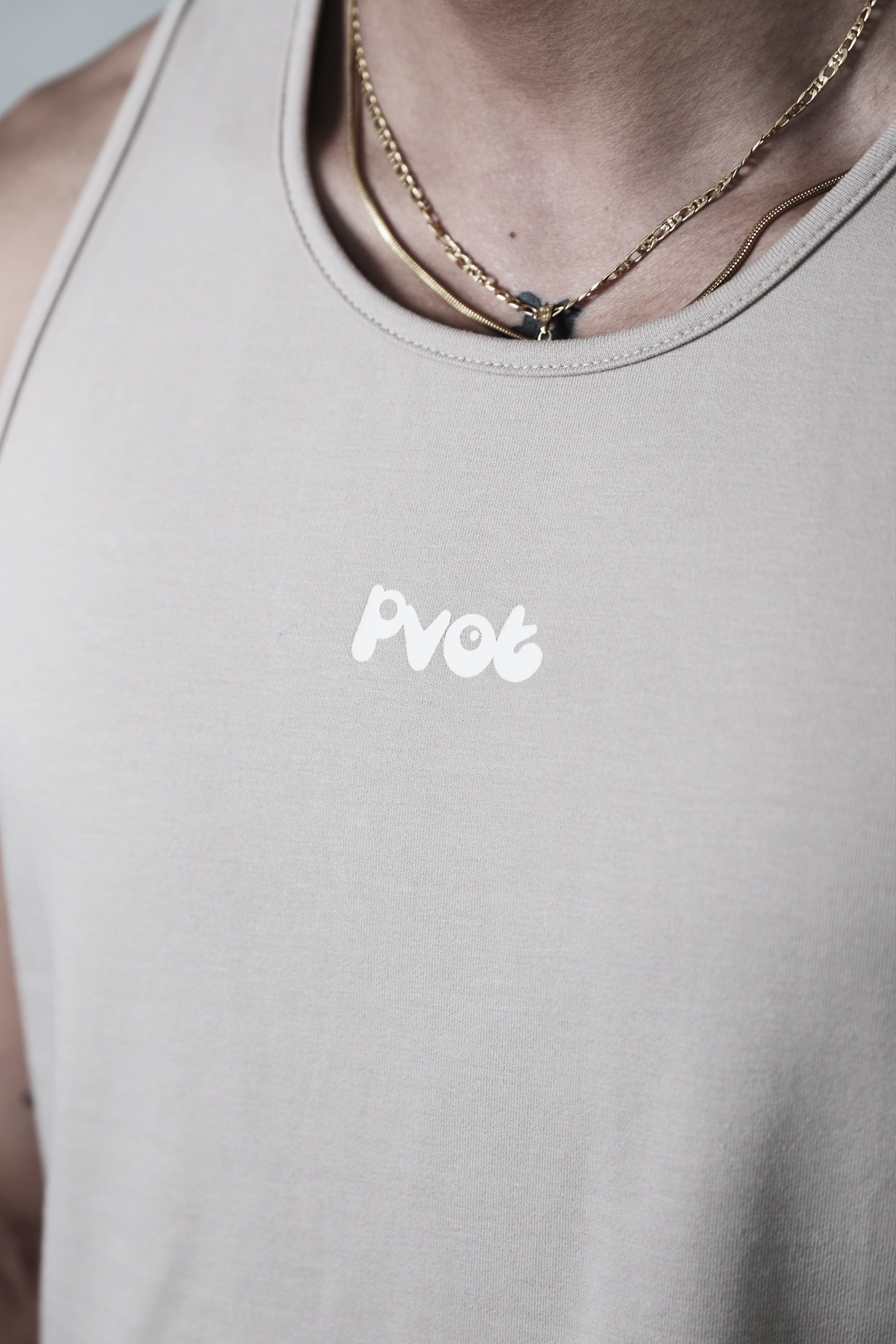 Pvot Athleisure Basic Tank (Sand Beige)