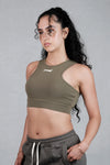 Pvot Athleisure Sports Bra (Khaki)