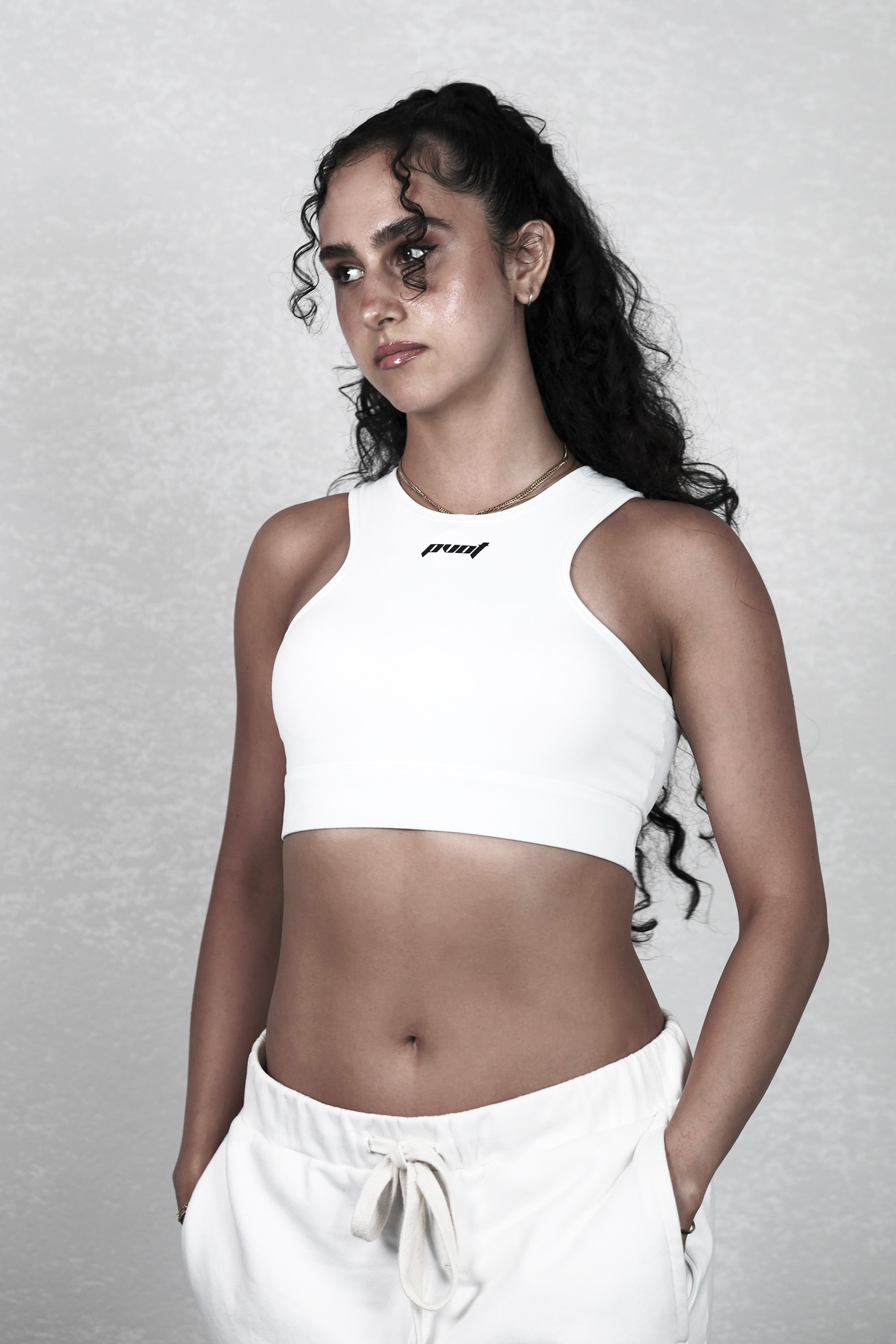 Pvot Athleisure Sports Bra (Off White)