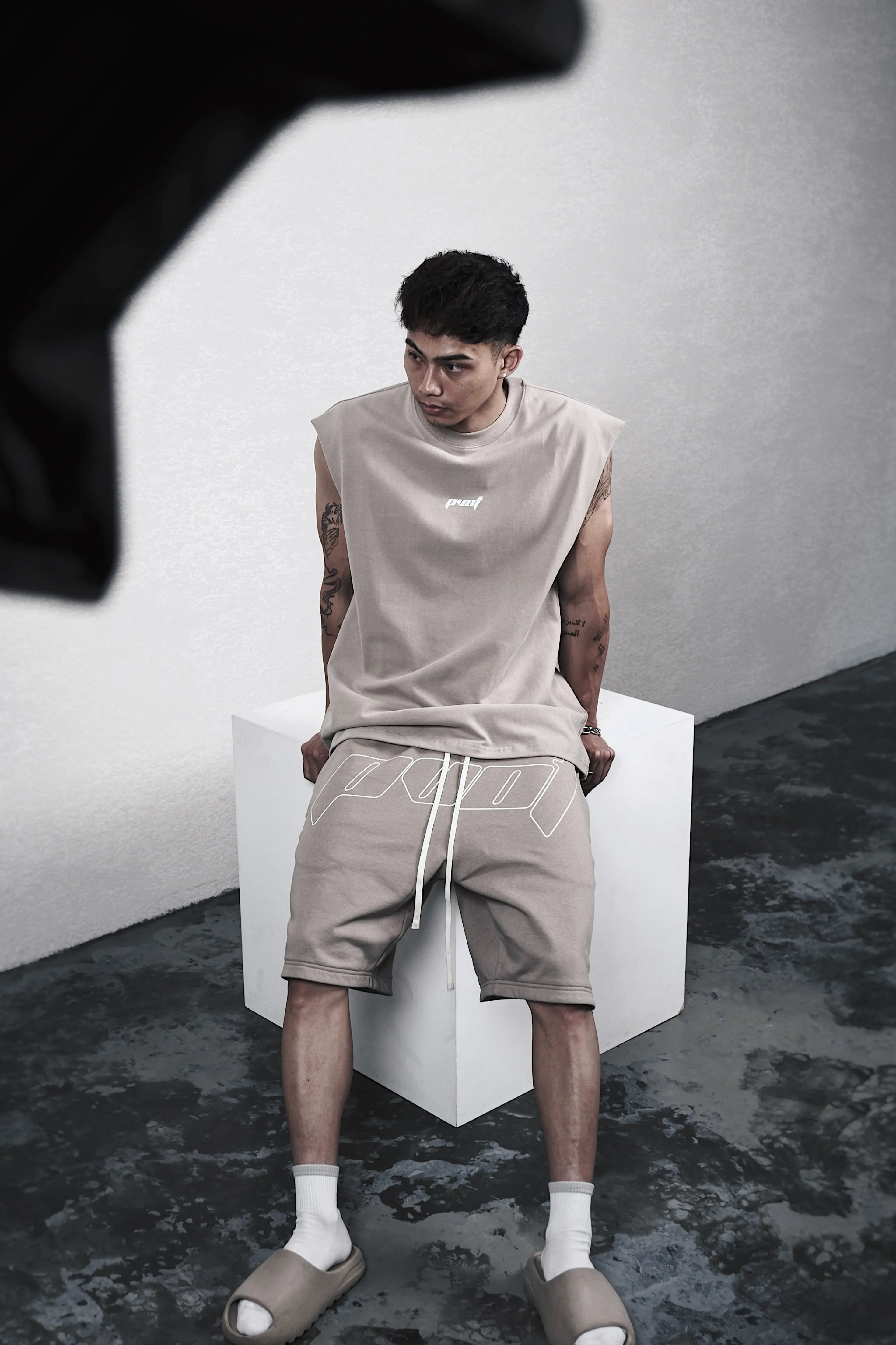 Pvot Athletic BFL Sleeveless Tank (Sand Beige)