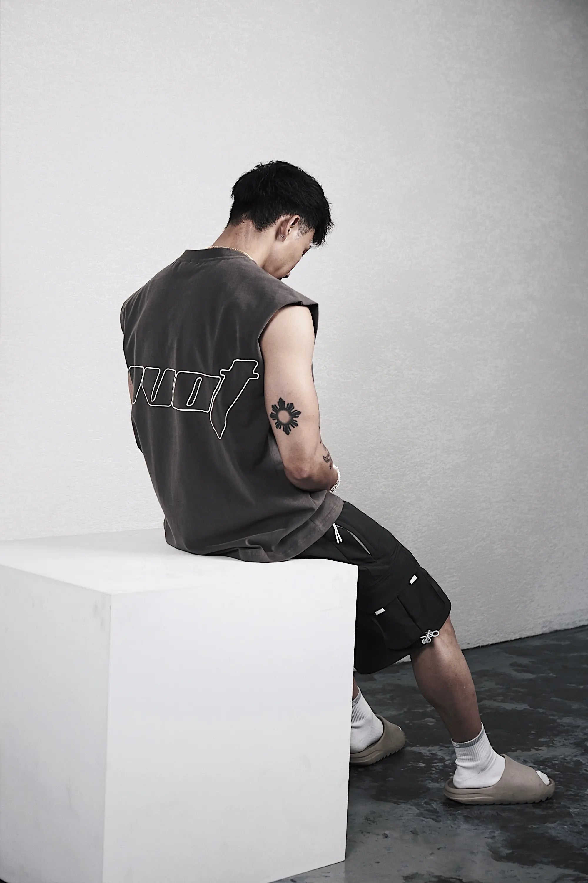 Pvot Athletic BLL Sleeveless Tank (Olive Brown)