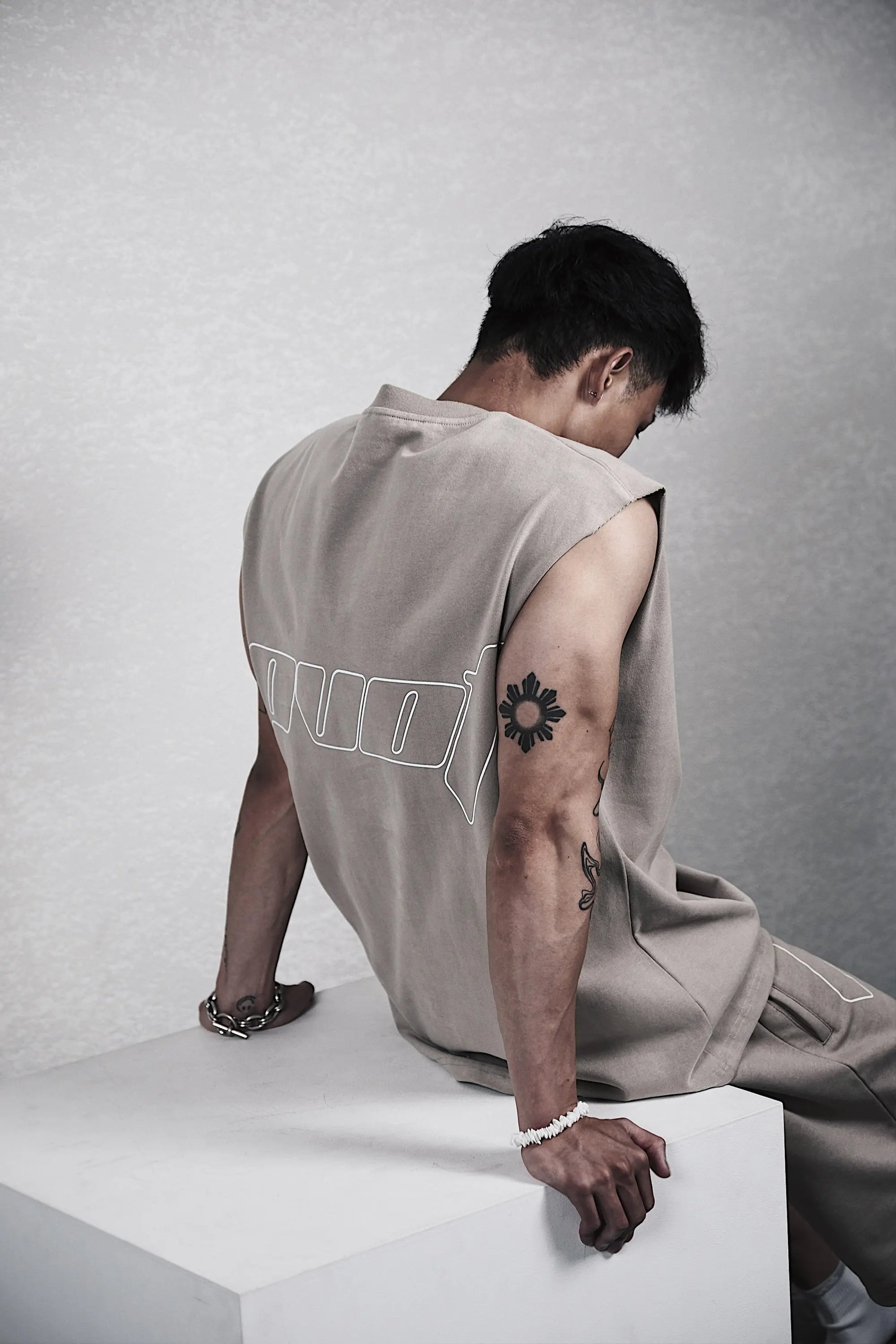 Pvot Athletic BLL Sleeveless Tank (Sand Beige)