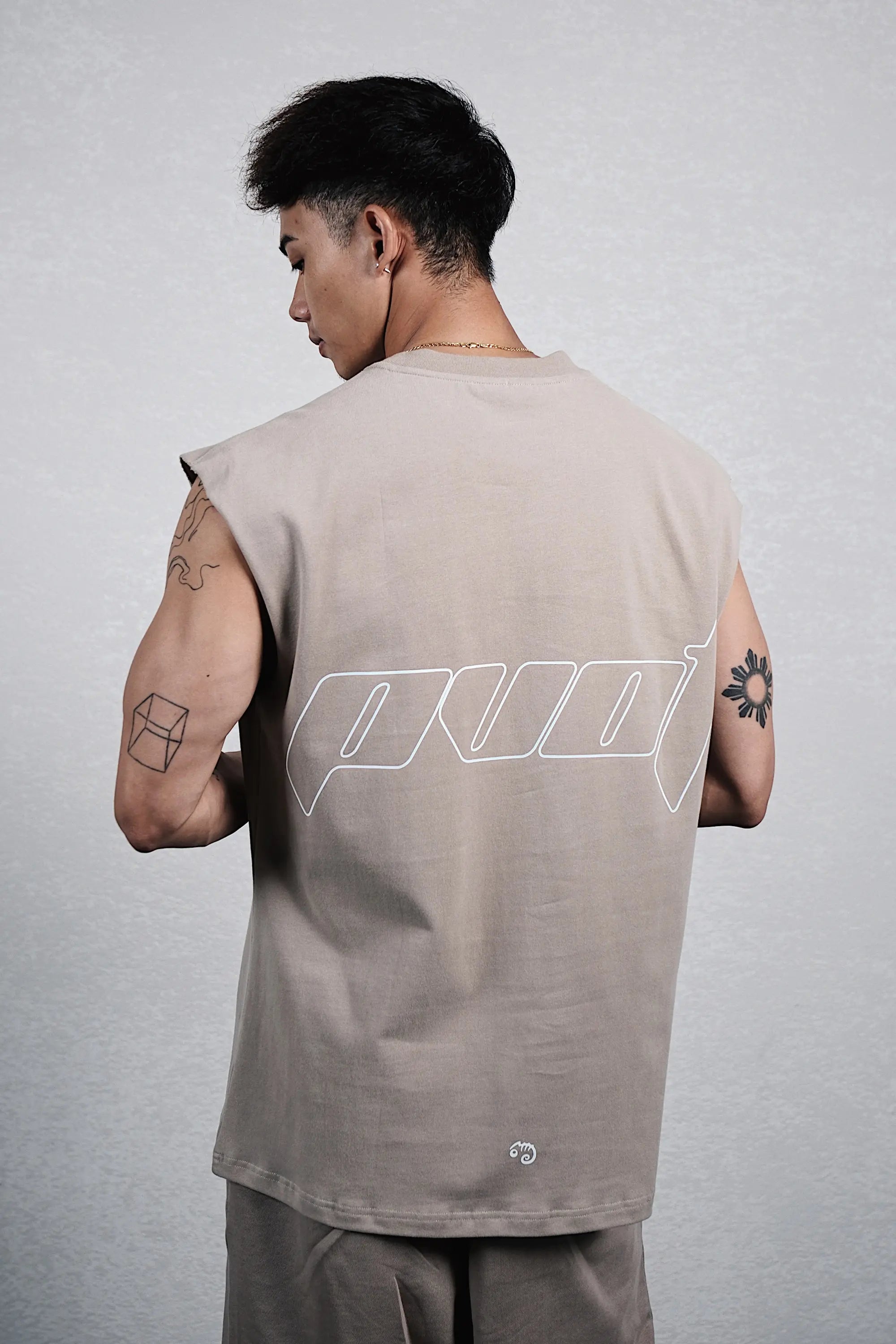 Pvot Athletic BLL Sleeveless Tank (Sand Beige)