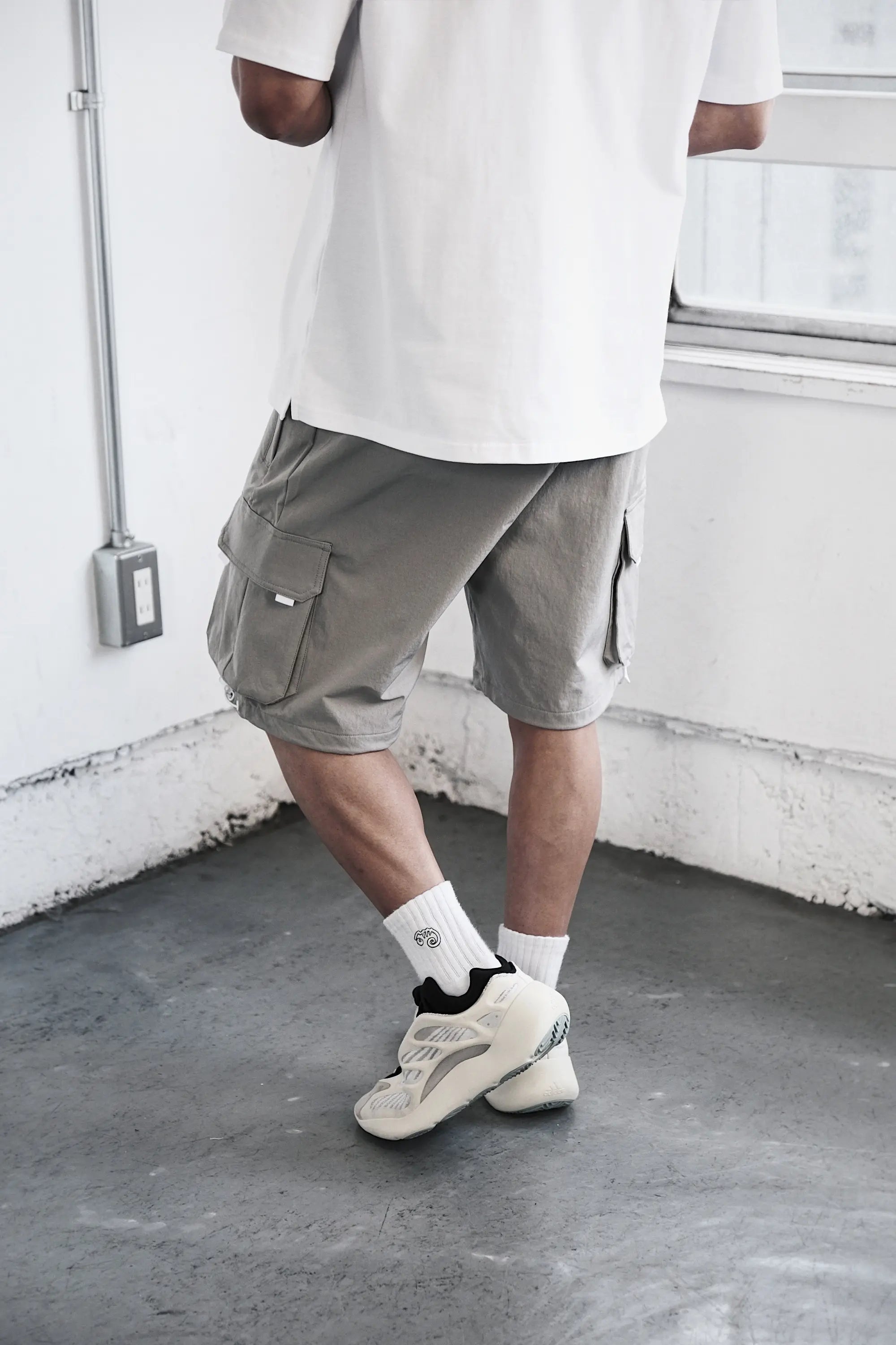 Pvot "Solitude" Cargo Shorts (Light Gray)