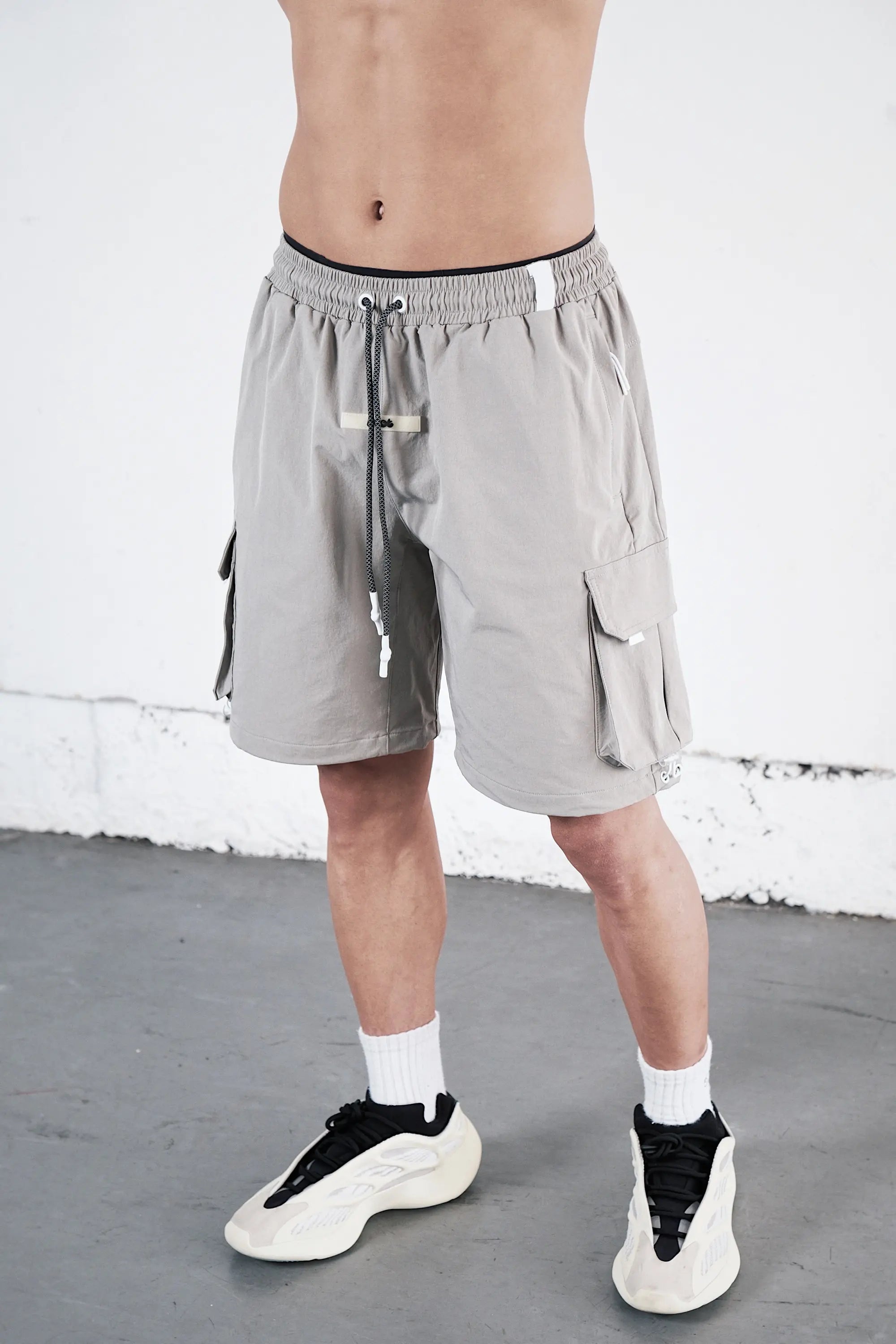 Pvot "Solitude" Cargo Shorts (Light Gray)