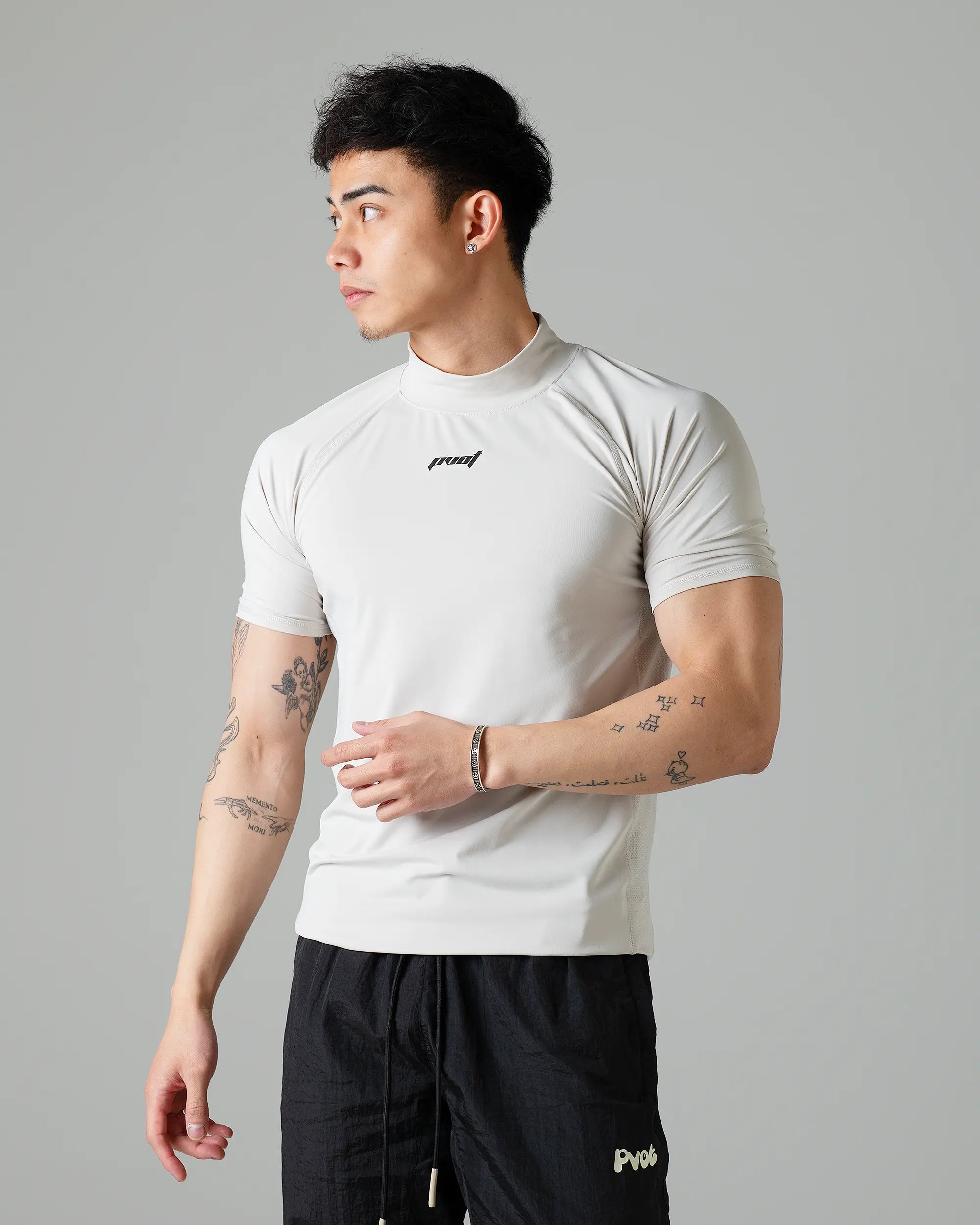 Pvot Compression T-Shirts (Mist Gray)