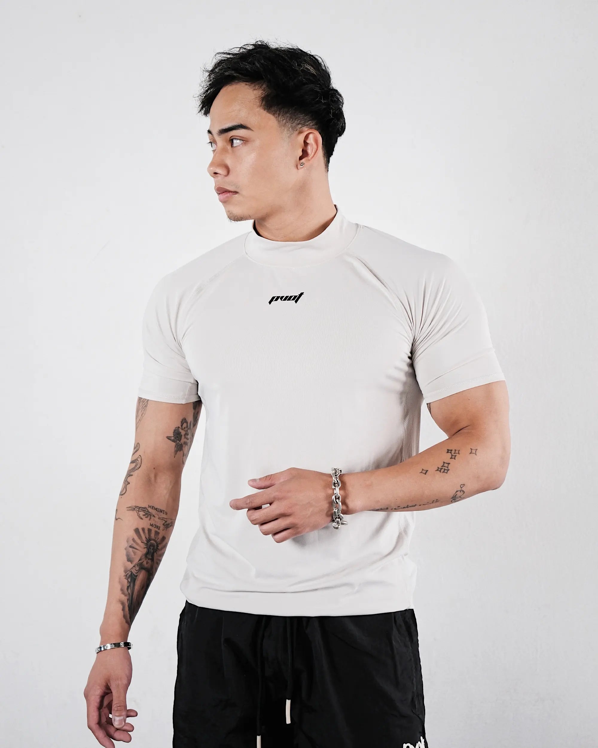 Pvot Compression T-Shirts (Mist Gray)