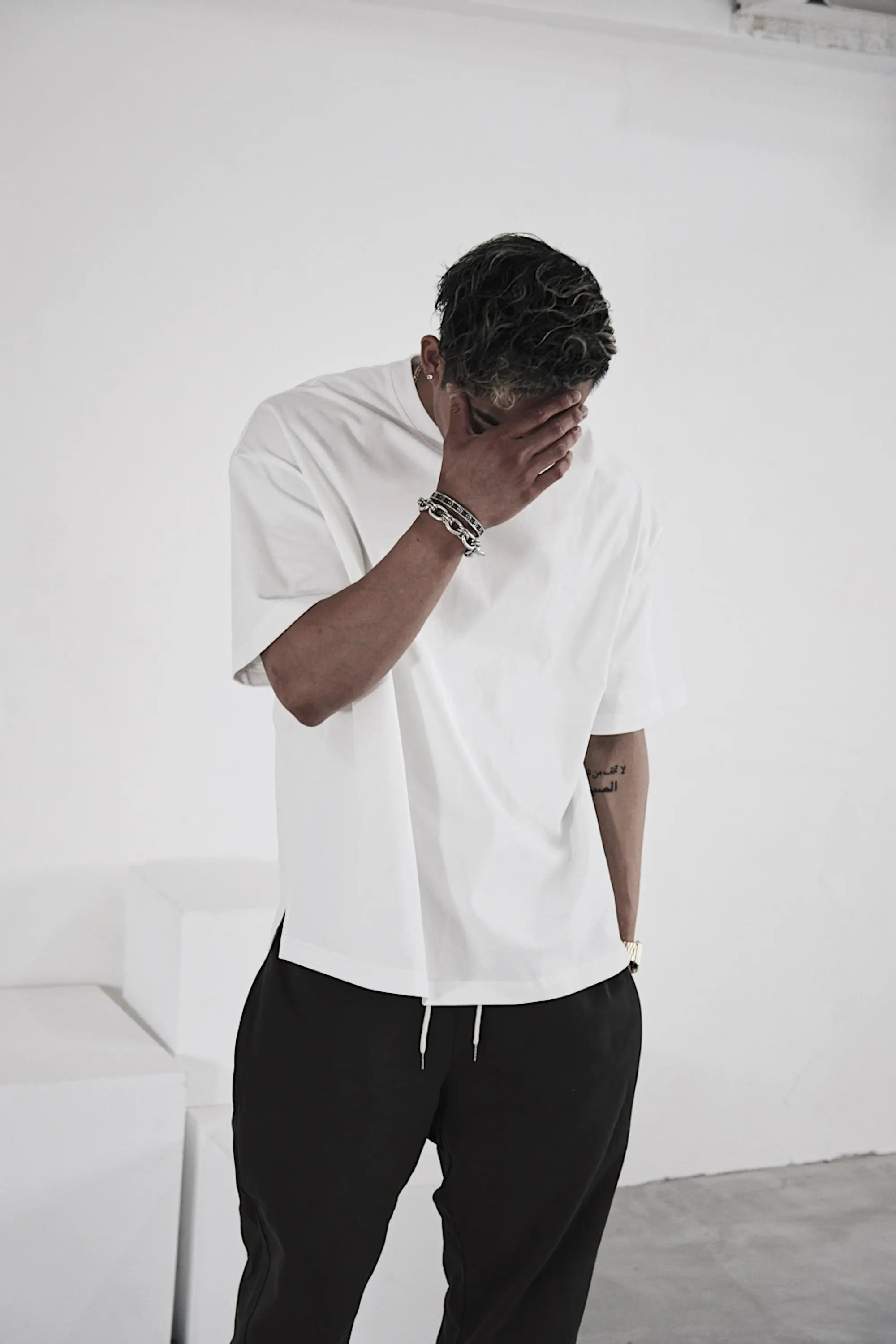 Pvot Signature Over-sized T-Shirts (White)