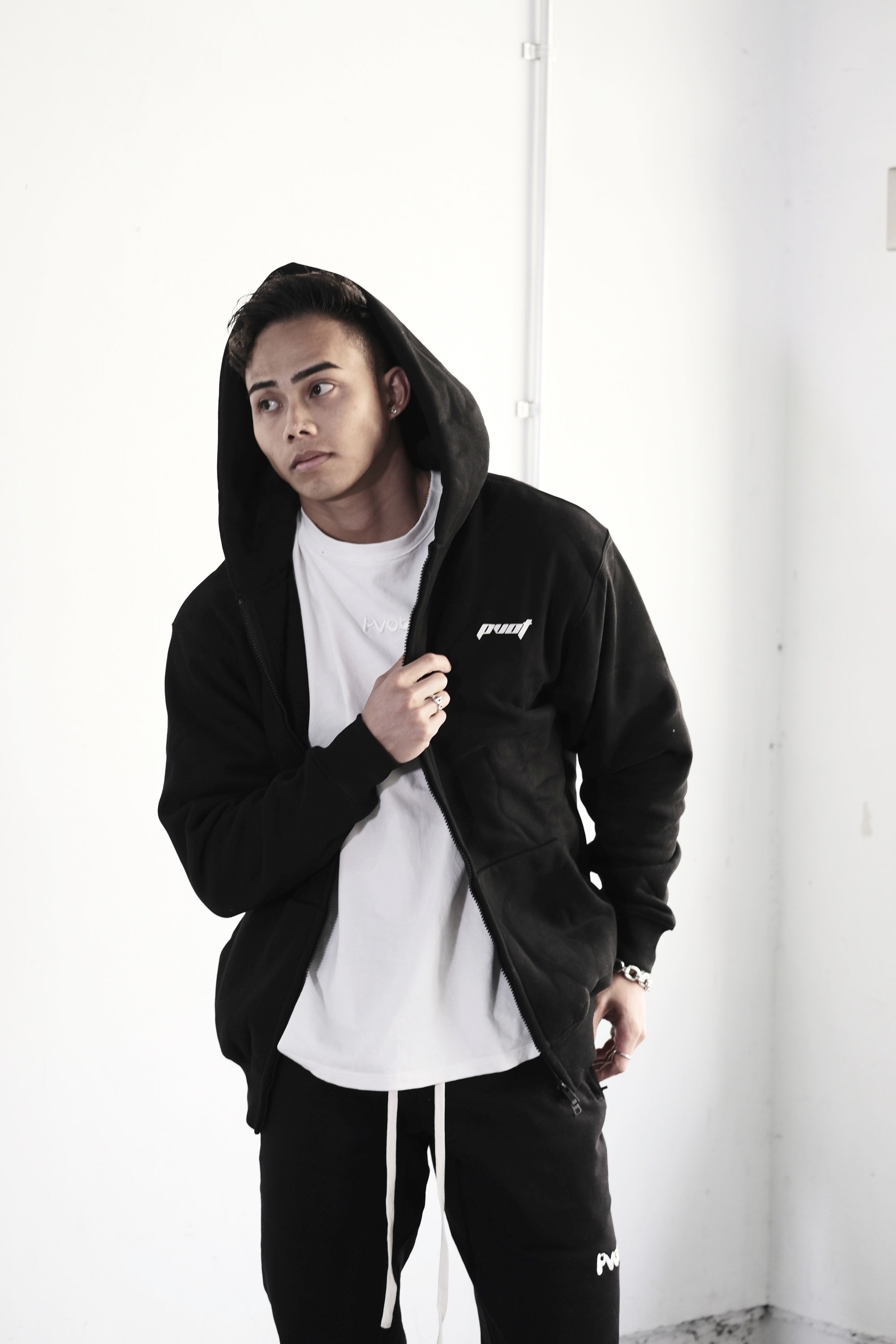 Pvot "OG" Zip Hoodie (Black)