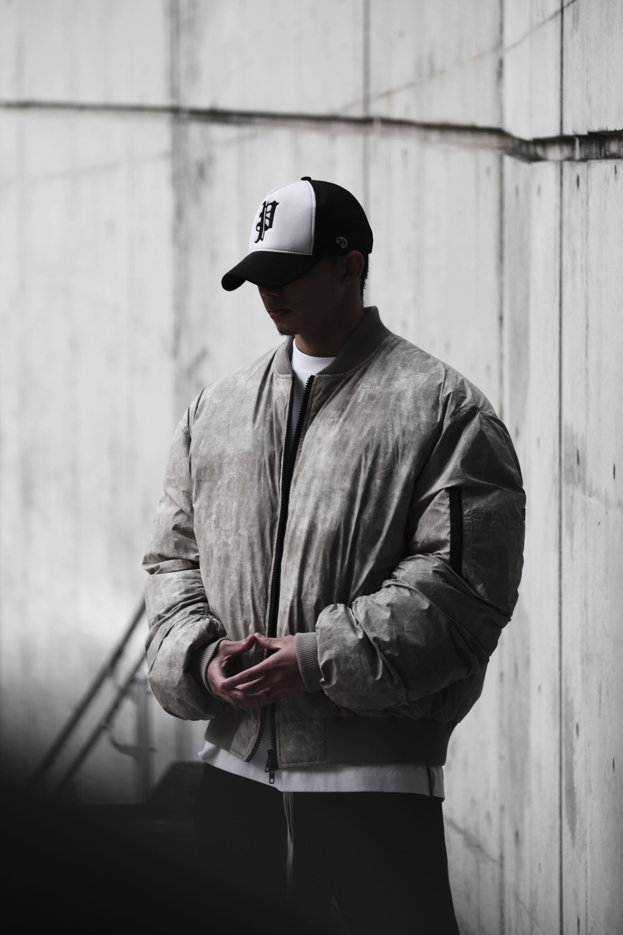 Pvot Premium MA-1 Jacket (Dyed Beige)