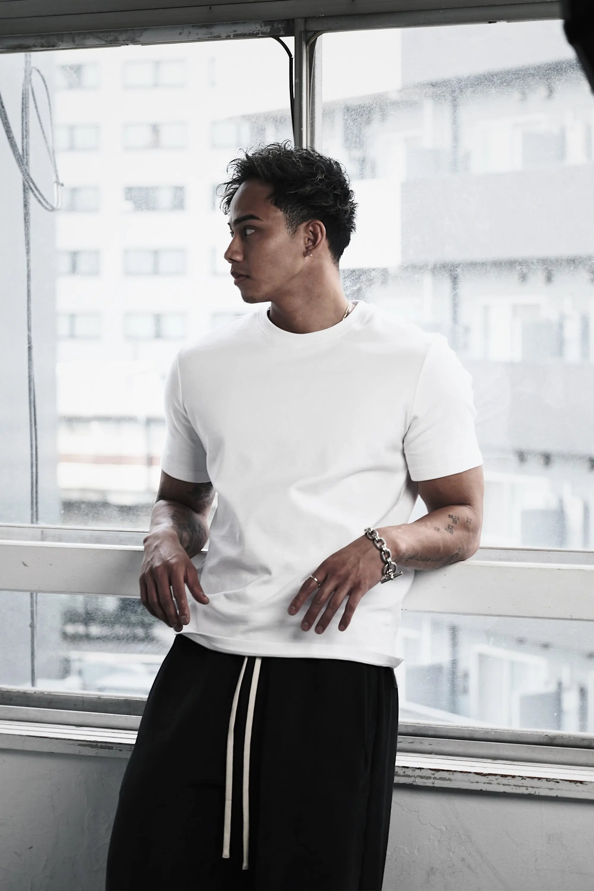 Pvot Flex Weight Athleisure T-Shirts (Off White)