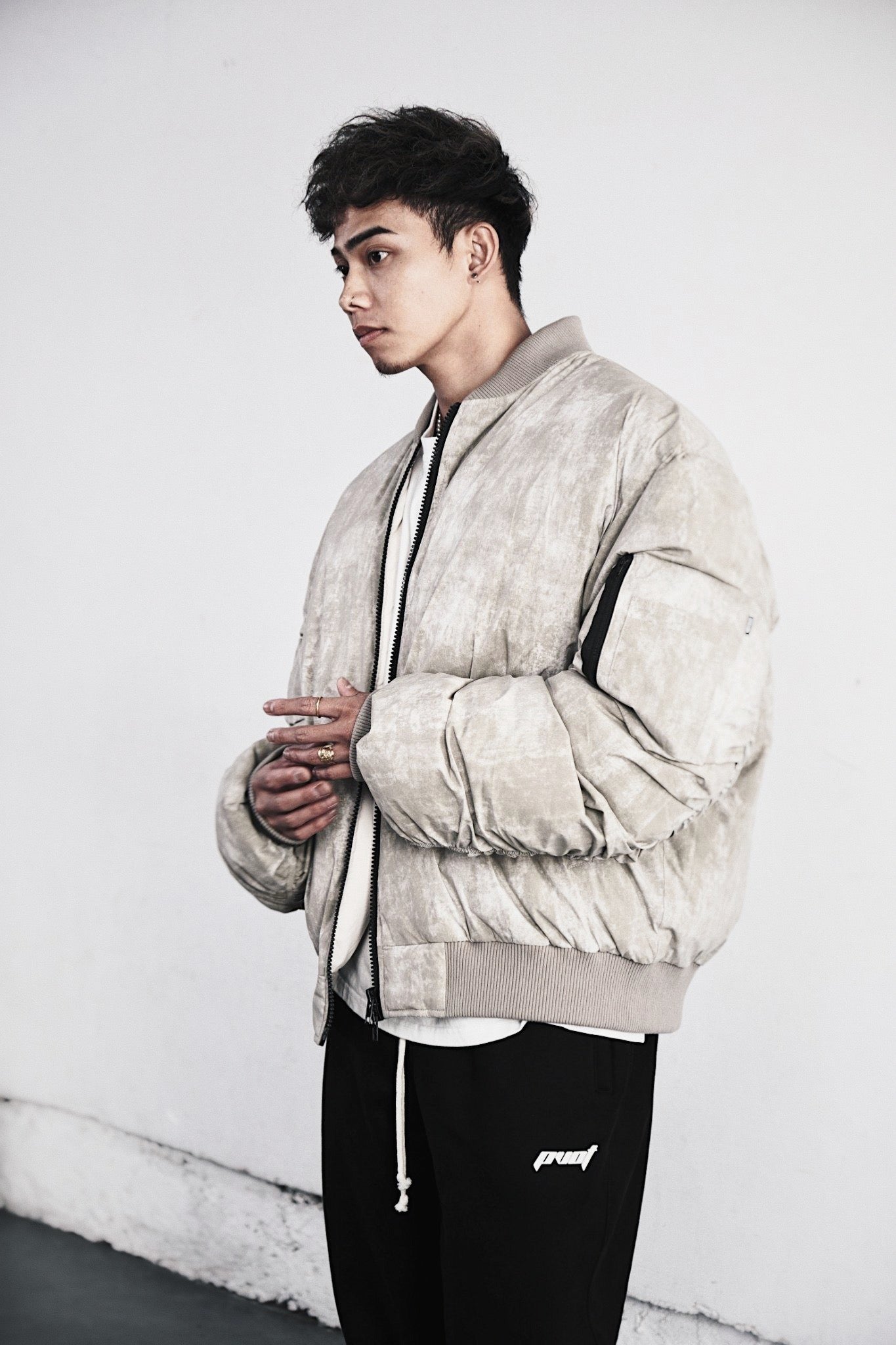 Pvot Premium MA-1 Jacket (Dyed Beige)